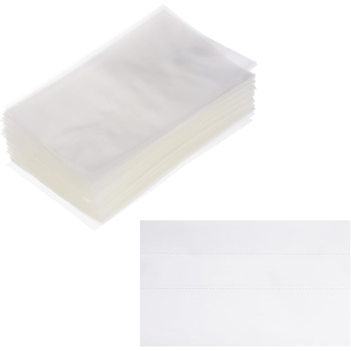 Patikil 42X70Mm Pvc Perforated Shrink Bands, 400Pcs Heat Shrink Seal Wrap Fit For 10Ml Essential Oil Bottles Jars Cans Tins Fit For 1.85-2.1Inch Cap Diameter, Clear