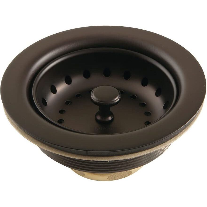 Kingston Brass K111Borb Tacoma Basket Strainer, Oil Rubbed Bronze 4.44 X 4.44 X 2.5