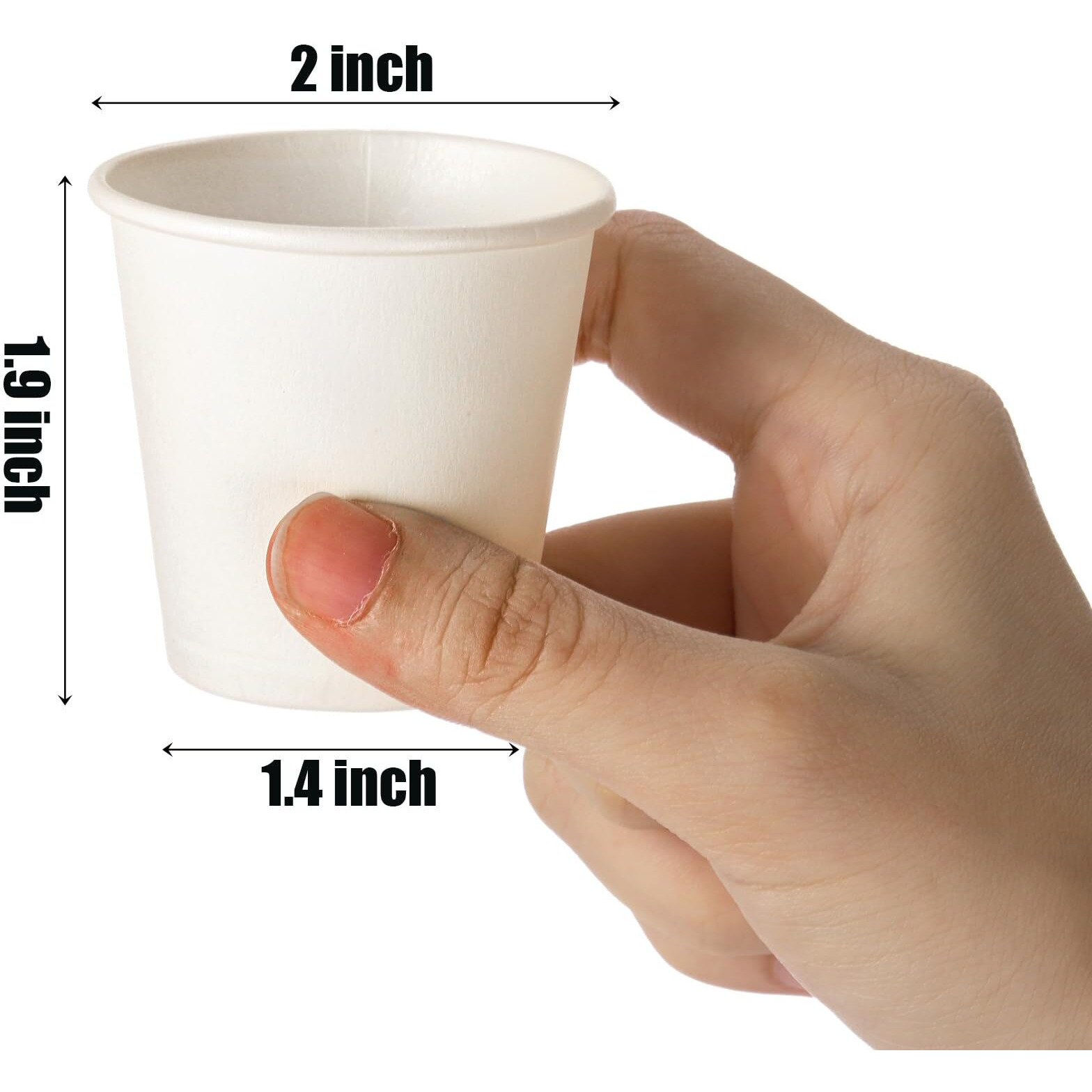 Nicunom 1000 Pack 2 Oz Paper Cups, Mouthwash Cups Bathroom Cups Mini Paper Cups Small Disposable Cups For Party, Picnic, Travel, White