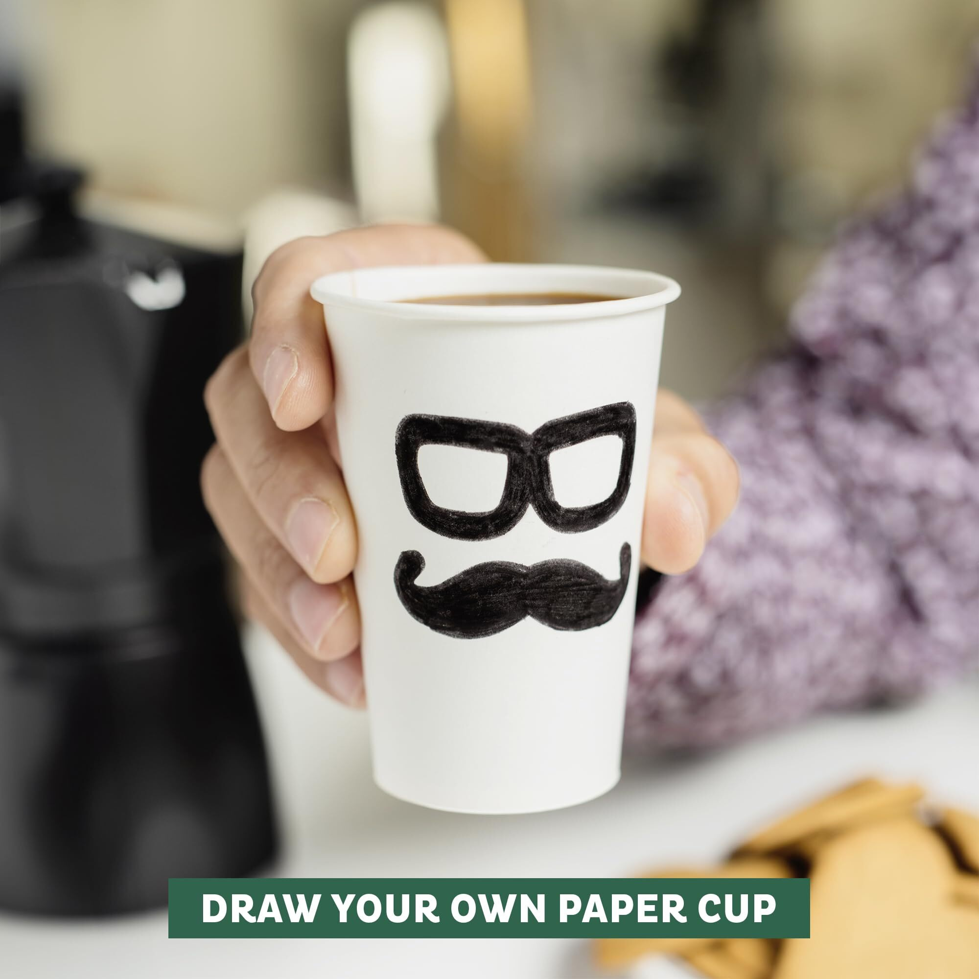 Freshware Coffee Cups 4 Oz [300 Pack] Disposable Paper Cups For Mouthwash Cups, Hot Paper Coffee Cup, Ideal For Bathroom Cup