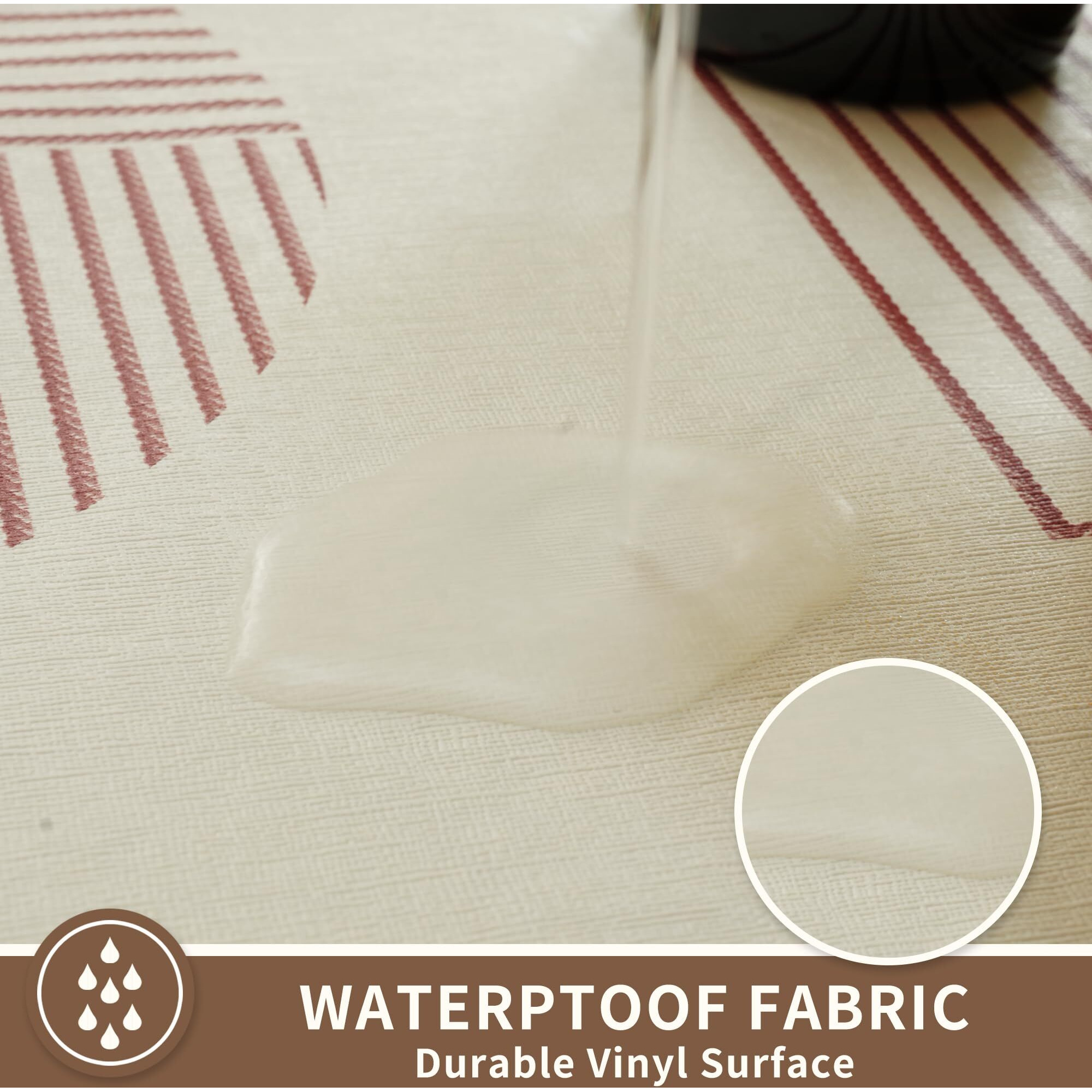 Homoheini Rectangle Table Cloth,100% Waterproof Tablecloth Oil Proof Spill Proof Vinyl Table Cloth, Wipe Clean Plastic Table Cover For Dining, Camping, Indoor And Outdoor 54"" X 84"",Geometry