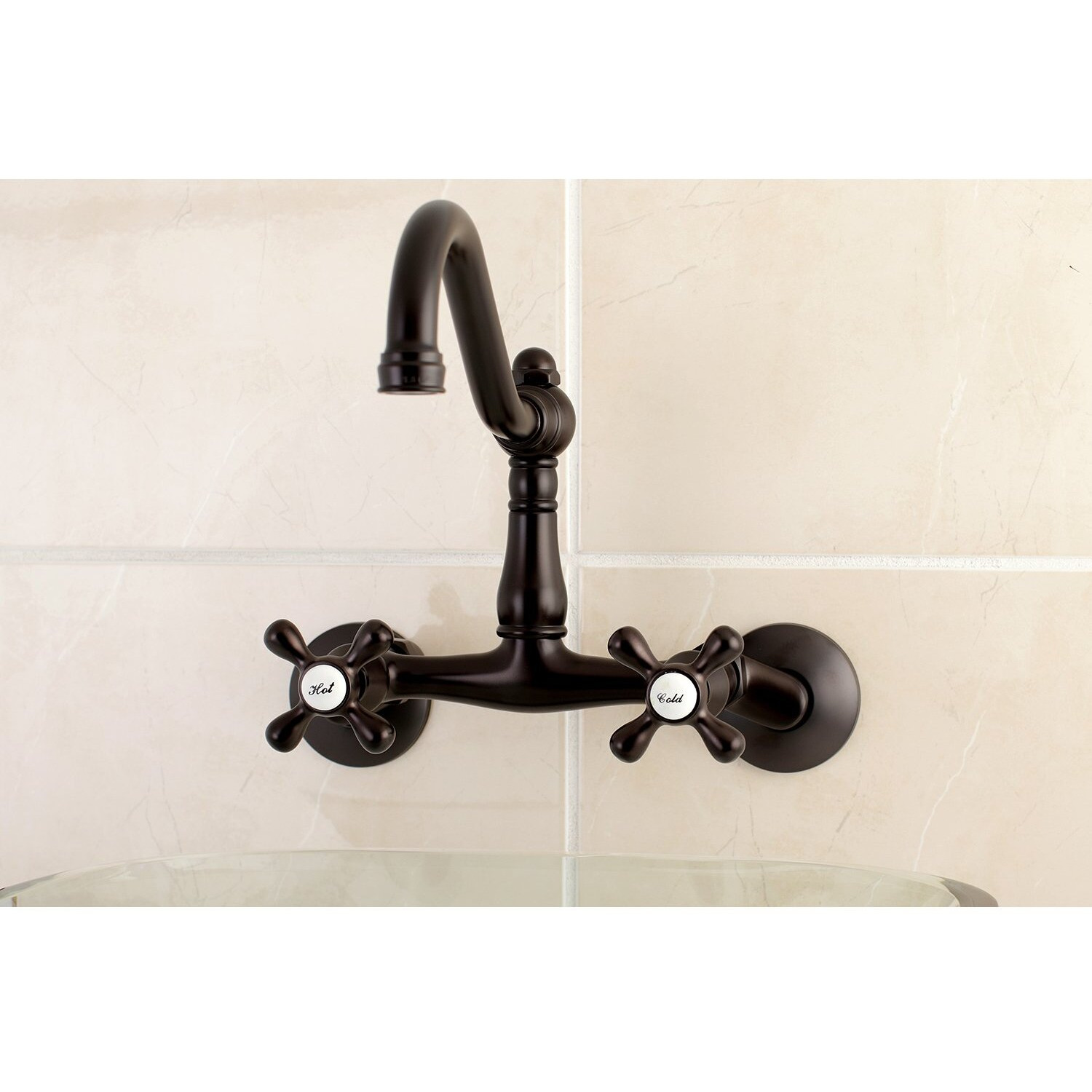 Kingston Brass Ks3225Ax Vintage Kitchen Faucet, 8-1/2"", Oil-Rubbed Bronze