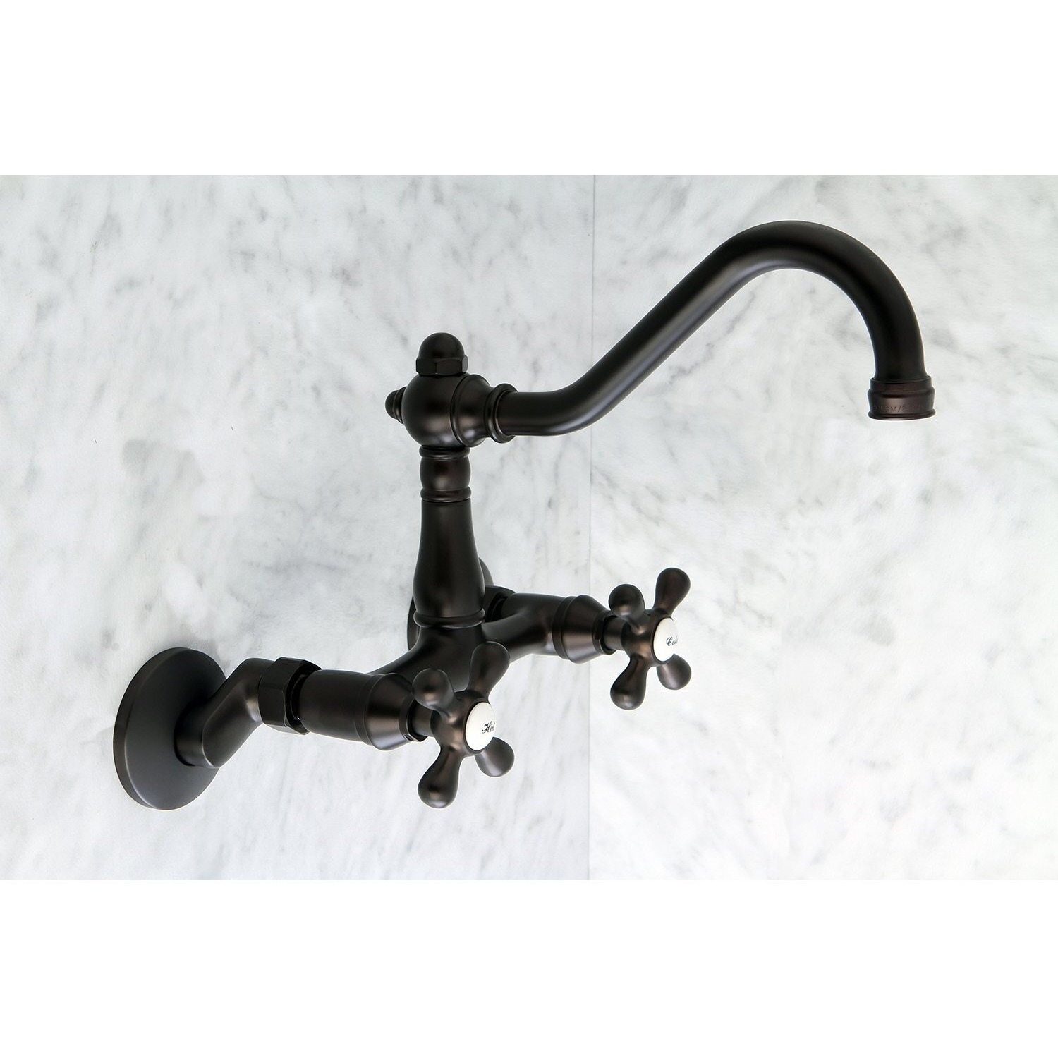 Kingston Brass Ks3225Ax Vintage Kitchen Faucet, 8-1/2"", Oil-Rubbed Bronze