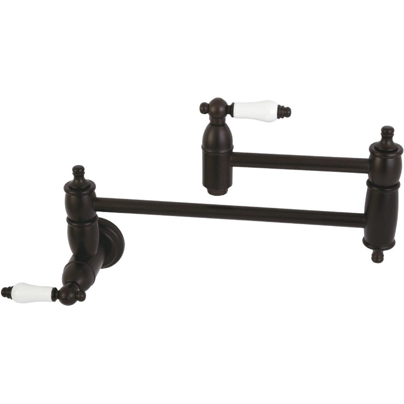 Kingston Brass Ks3105Pl Restoration Pot Filler, 13"" Length, Oil Rubbed Bronze