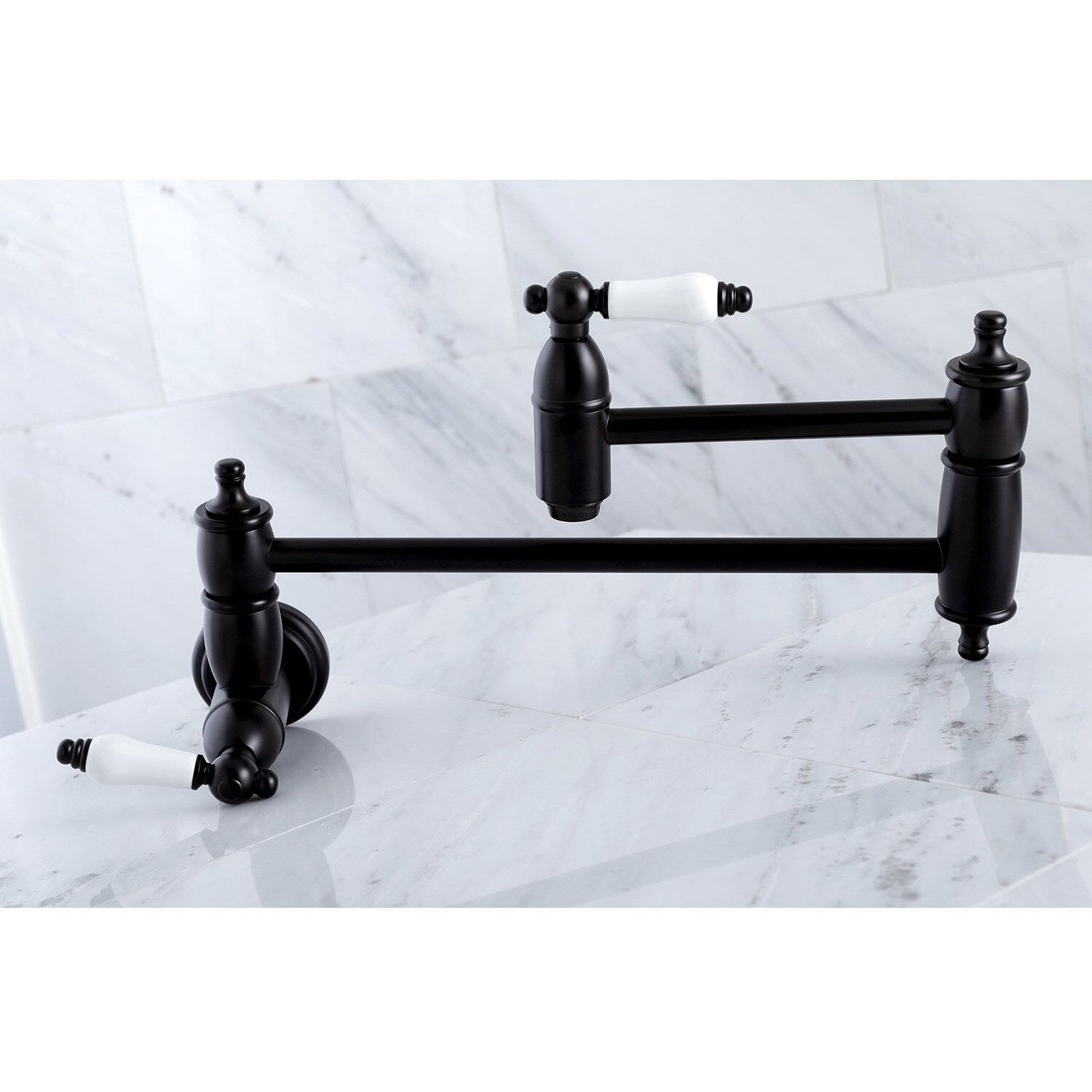 Kingston Brass Ks3105Pl Restoration Pot Filler, 13"" Length, Oil Rubbed Bronze