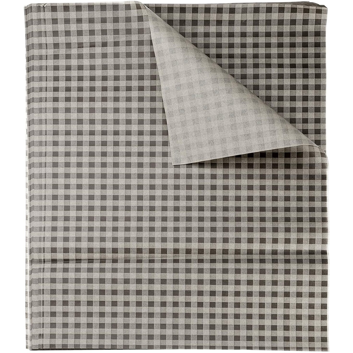 Harfington 100Pcs Square Checkered Wax Paper Sheets 15.75"" X 11.81"" Oil-Absorbing Dry Food Wrapping Paper For Sandwich Baking Paper Liners Picnic Basket Bread Hamburger Wrap Kitchen, Brown