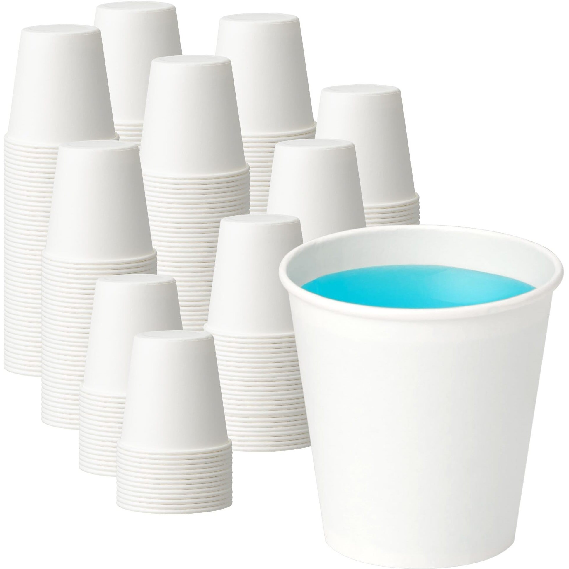 Vpackduo 200 Pack 3 Oz Bathroom Paper Cups, Small Bathroom Cups, Food-Safe Mouthwash Paper Cups, Leak-Free Small Disposable Coffee Cups For Daily Use, Travel And Camping