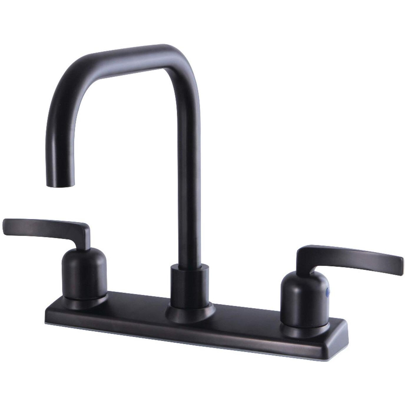 Kingston Brass Fb2145Efl Centurion 8"" Centerset Kitchen Faucet, 10.25 X 8.31 X 9.5, Oil Rubbed Bronze