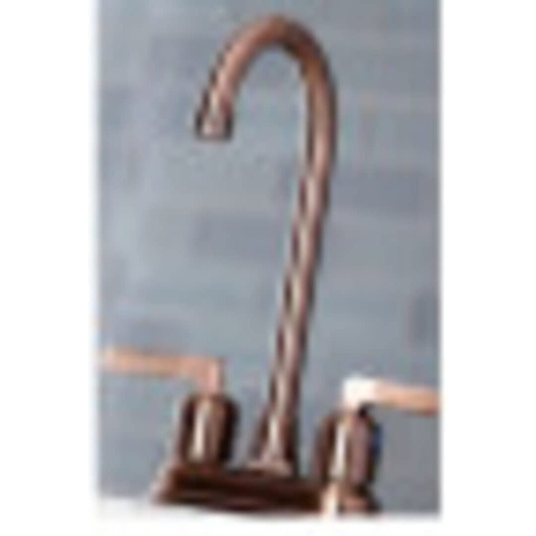 Kingston Brass Kb8495Efl Centurion Two-Handle 2-Hole Deck Mount Bar Faucet In Oil Rubbed Bronze