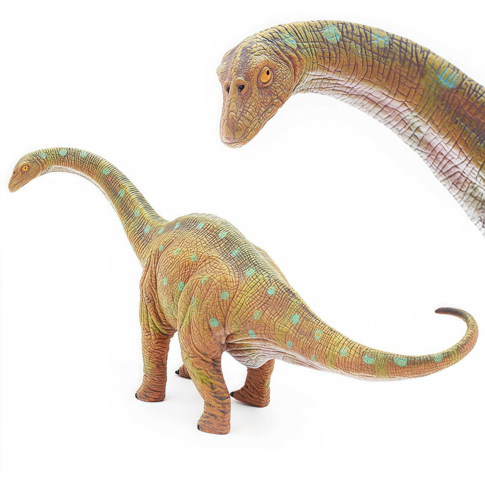 Higherbros Apatosaurus (Brontosaurus) Dinosaur Toys Dinosaur Figurine Dino Model Toy For Boys And Girls 3-12 Years Old-Big Size
