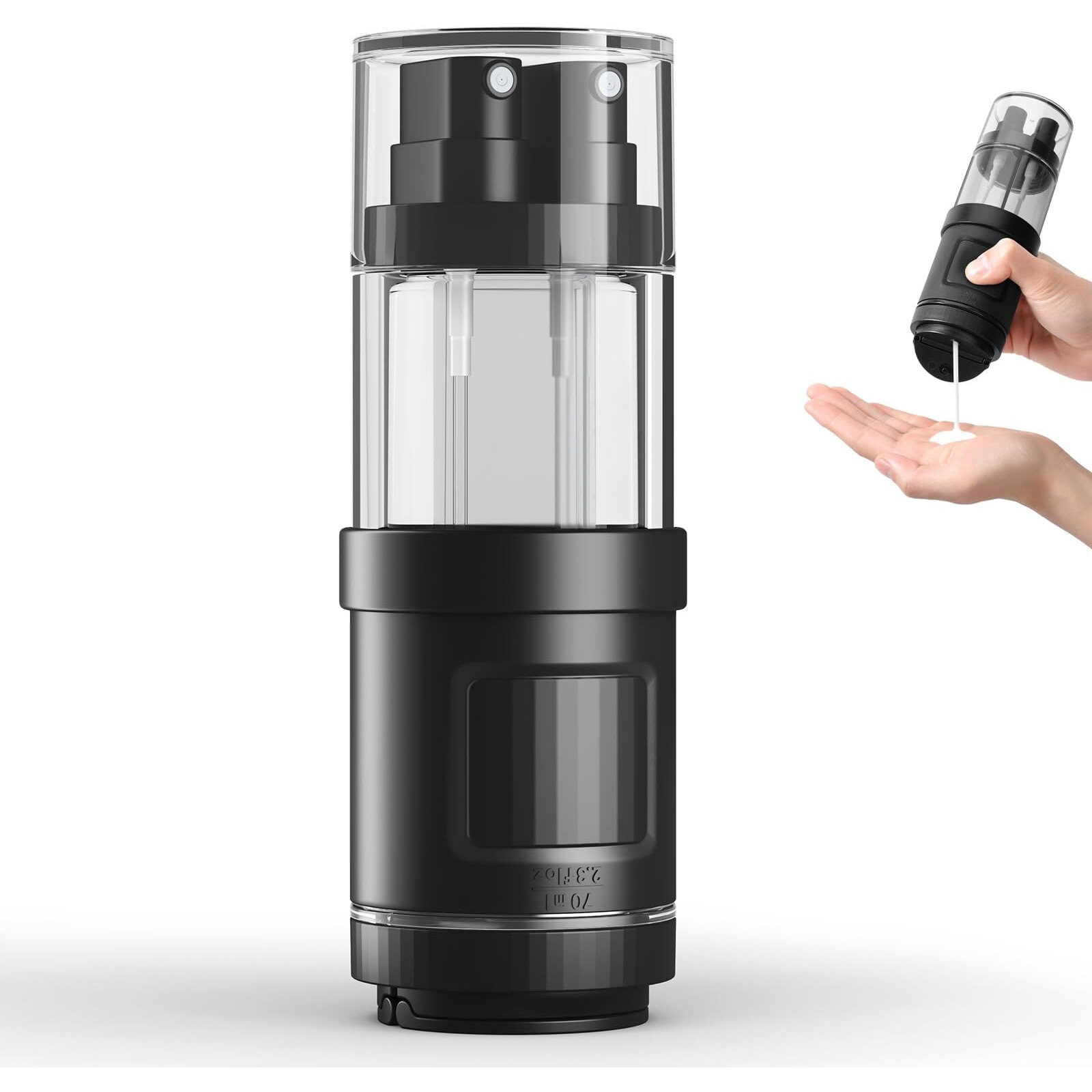 Morfone Travel Bottles For Toiletries, 4 In 1 Squeeze Bottles Spray Bottle Set Tsa Approved Travel Size Containers Leak Proof Refillable Accessories For Shampoo Conditioner Lotion Liquids - White