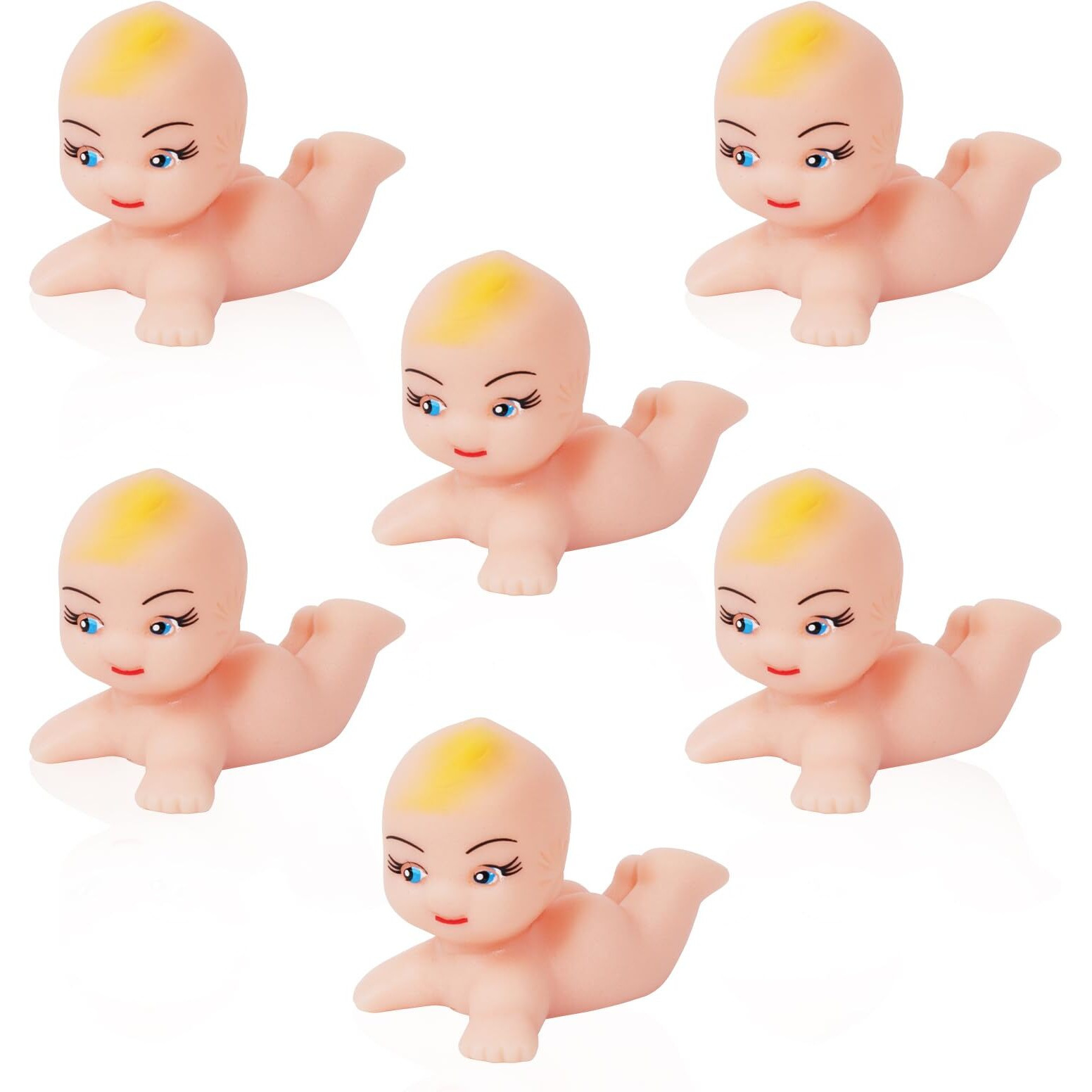 Juxingdazyf 6 Pcs Kewpie Doll For Baby Shower, 1.75"" Long Cupie Dolls Party Decoration