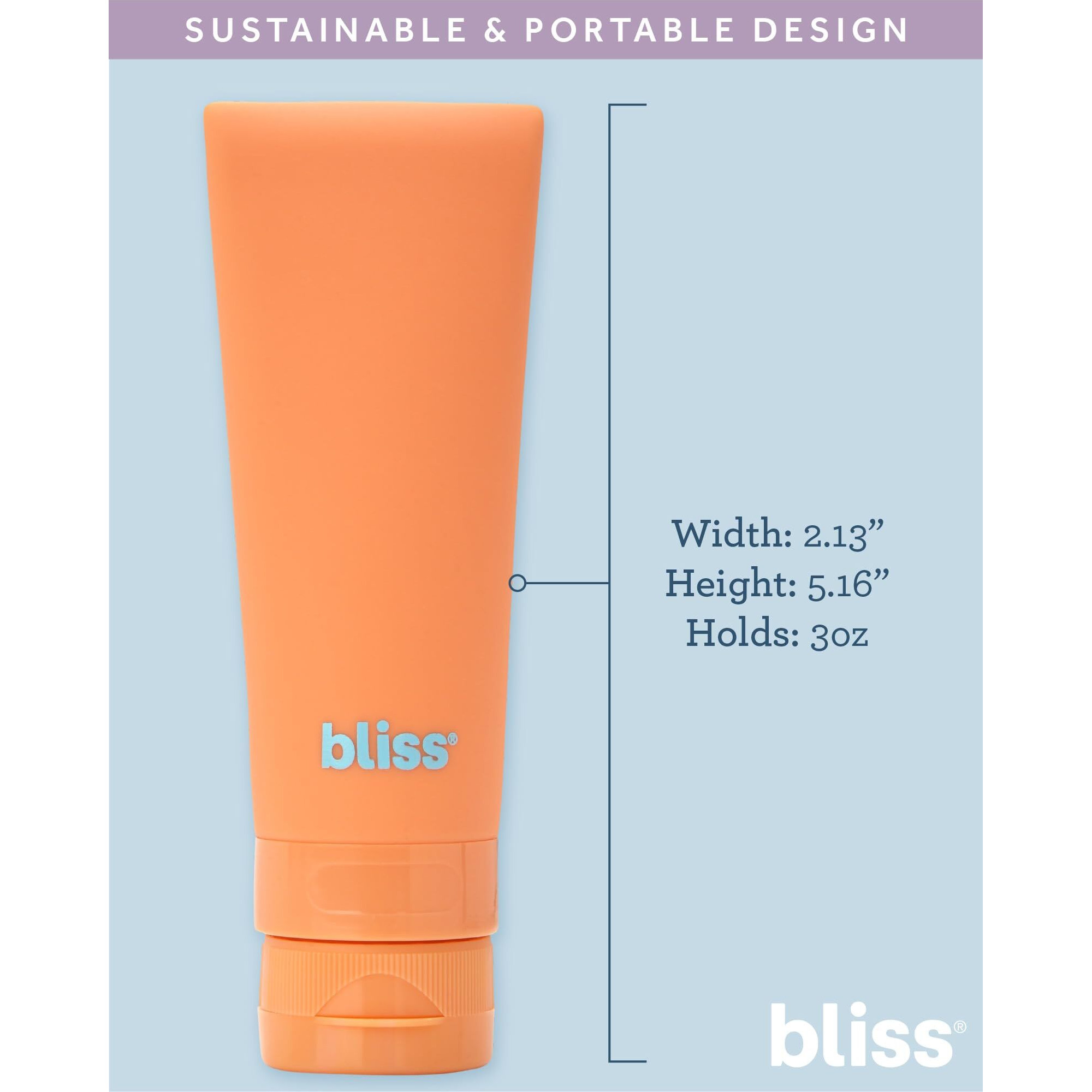 Bliss Travel Bottles Set - 4/7/10 Piece Tsa Approved Leak-Free Refillable Travel Size Toiletries Containers For Skincare, Lotion, Shampoo, And Conditioner, 4Pc Silicon Amalfi Vibes
