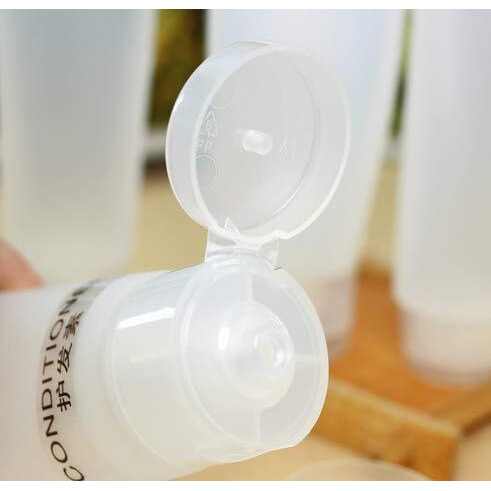 Lassum 10 Pcs Refillable Empty Plastic Squeeze Soft Tubes Bottle,Flip Cap Bottle Cosmetic Cream Lotion Shampoo Travel Containers (30Ml)