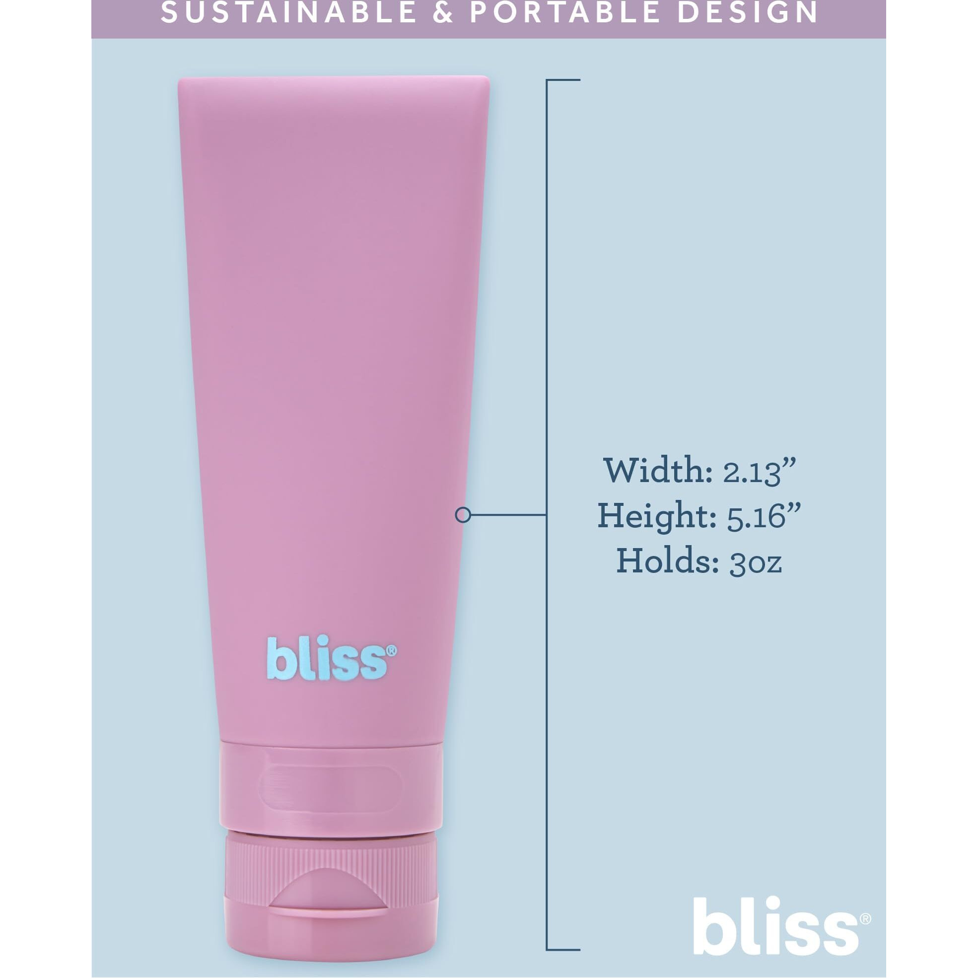 Bliss Travel Bottles Set - 4/7/10 Piece Tsa Approved Leak-Free Refillable Travel Size Toiletries Containers For Skincare, Lotion, Shampoo, And Conditioner, 4Pc Silicon Multicolor