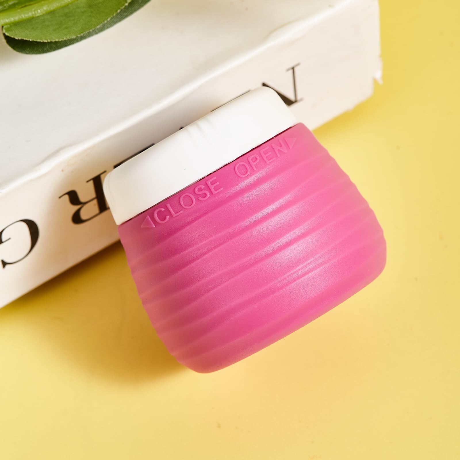 Silevoler Travel Containers For Toiletries, 1.7Oz Travel Size Premium Silicone Cosmetic Cream Jars, Tsa Approved Leak-Proof Refillable Accessories W/Toiletry Bag For Cosmetic Face Body Cream(Vibrant)