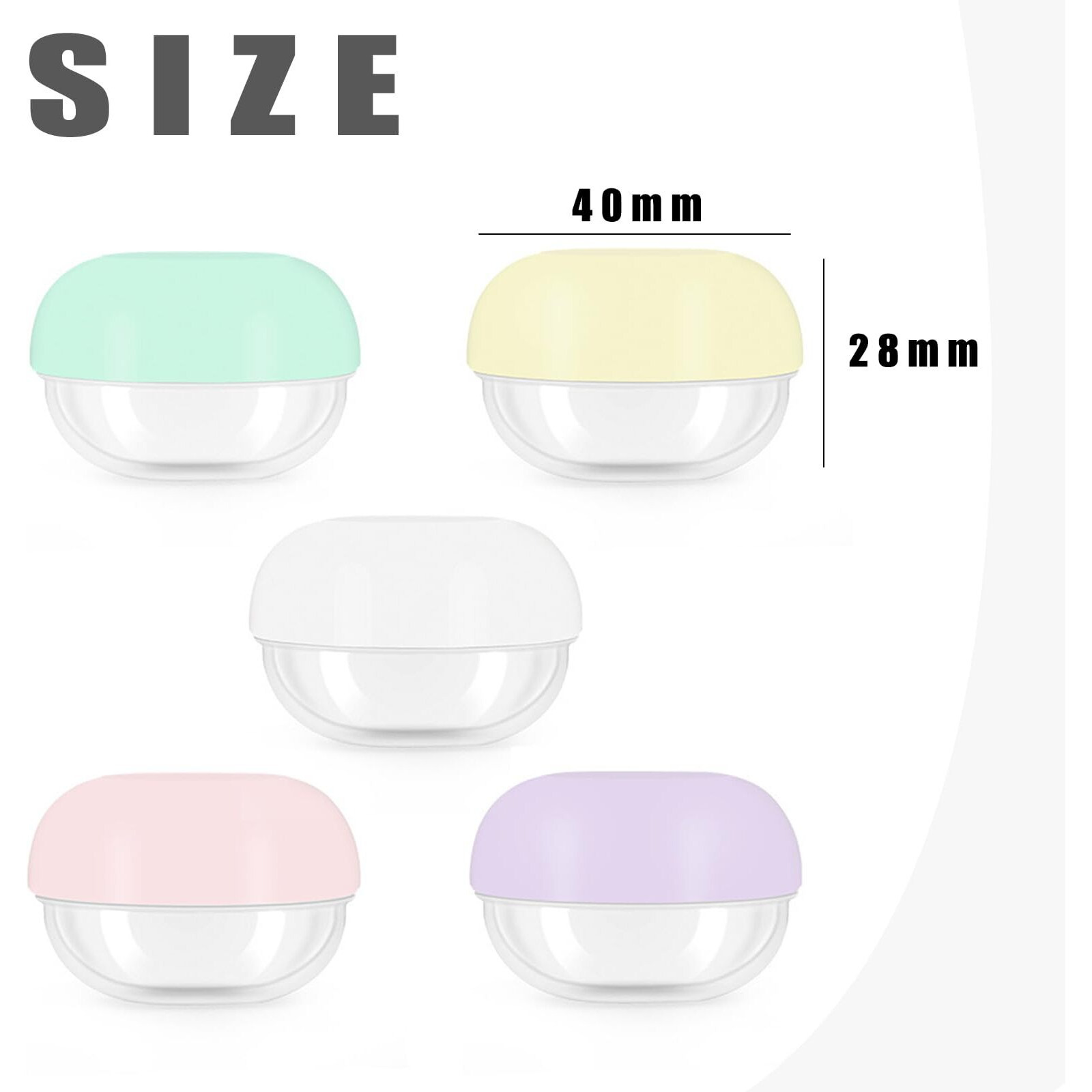 10 Pcs Travel Containers - Makeup Travel Containers(10Ml) Convenient Jars For Creams, Leak-Proof Accessories With Lid For Cosmetic Makeup Face Body Hand Cream
