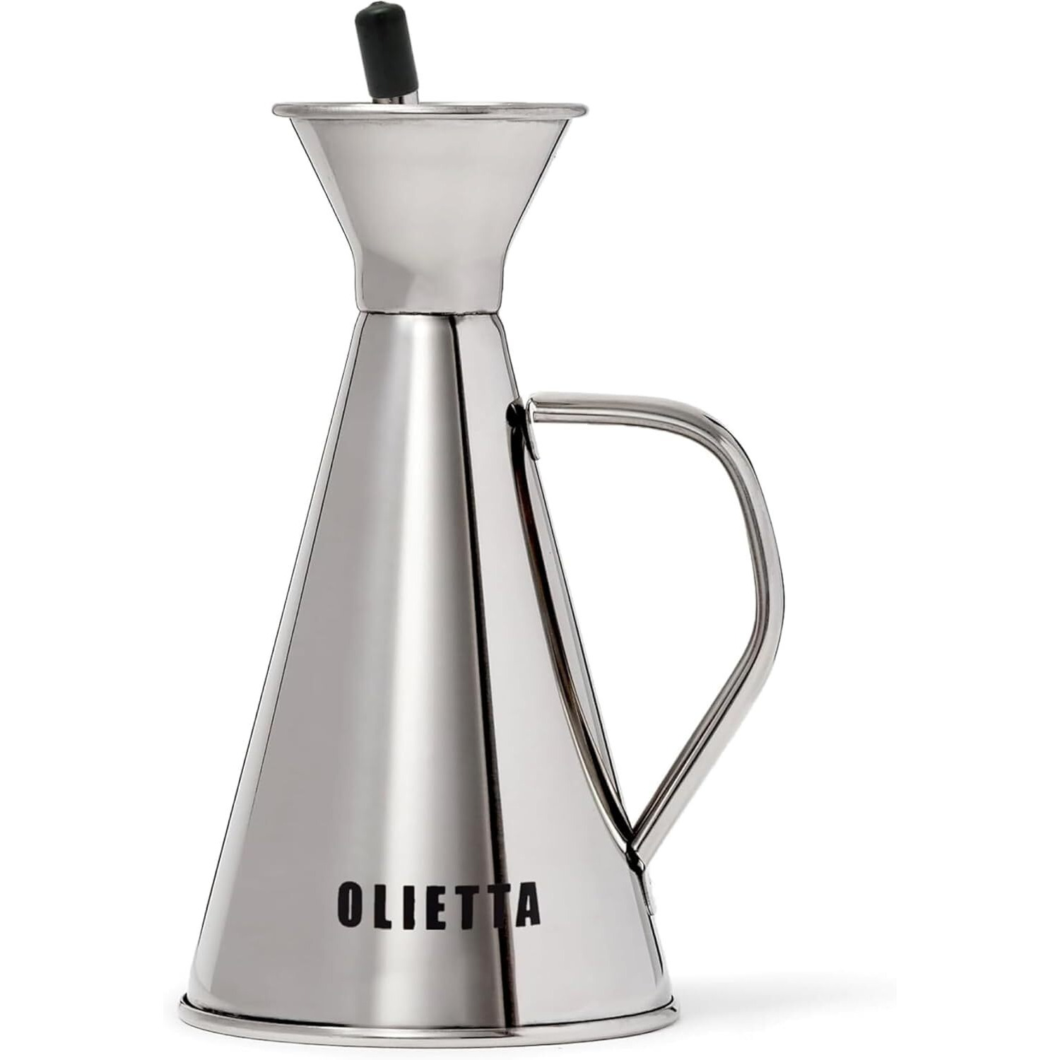 Olietta Olive Oil Dispenser Bottle Stainless Steel Non Drip Leak Proof No Mess Vinegar Pourer & Kitchen Drizzler 8.5 Oz 250Ml 0.25 Litre Great For Pouring & Drizzling Easy To Clean & Leakproof