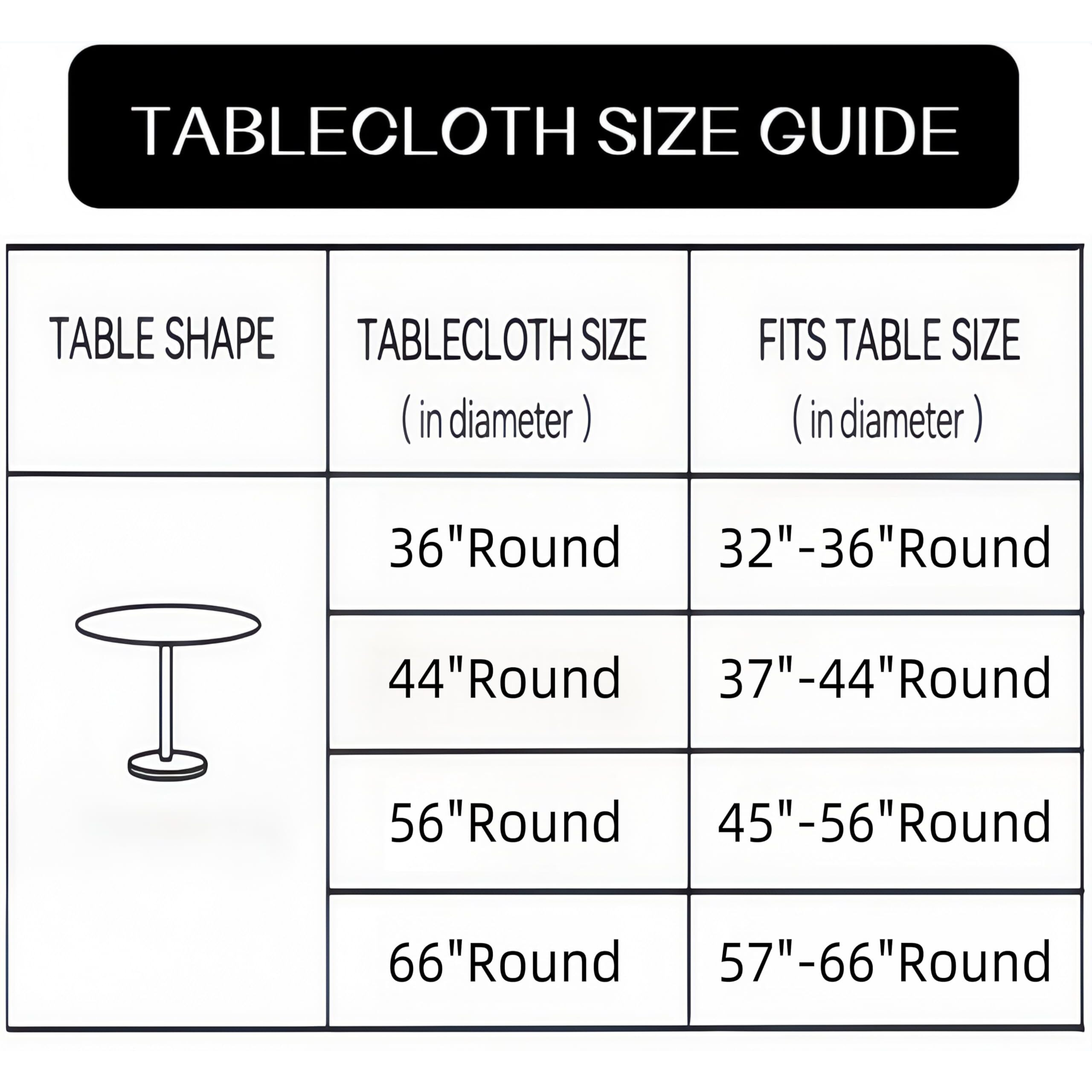 Round Vinyl Fitted Tablecloth With Flannel Backing Elastic Edge Design Table Cover Waterproof Oil-Proof Pvc Table Cloth Stain-Resistant Best For 45""-56"" Round