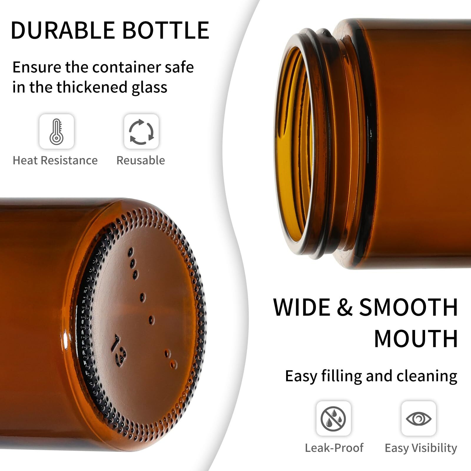 Keywing 4Oz Small Glass Jars With Black Lids, 18 Pack Amber Empty Cosmetic Containers Round Glass Jar With Inner Liners For Creams, Lotions, Powders And Ointments