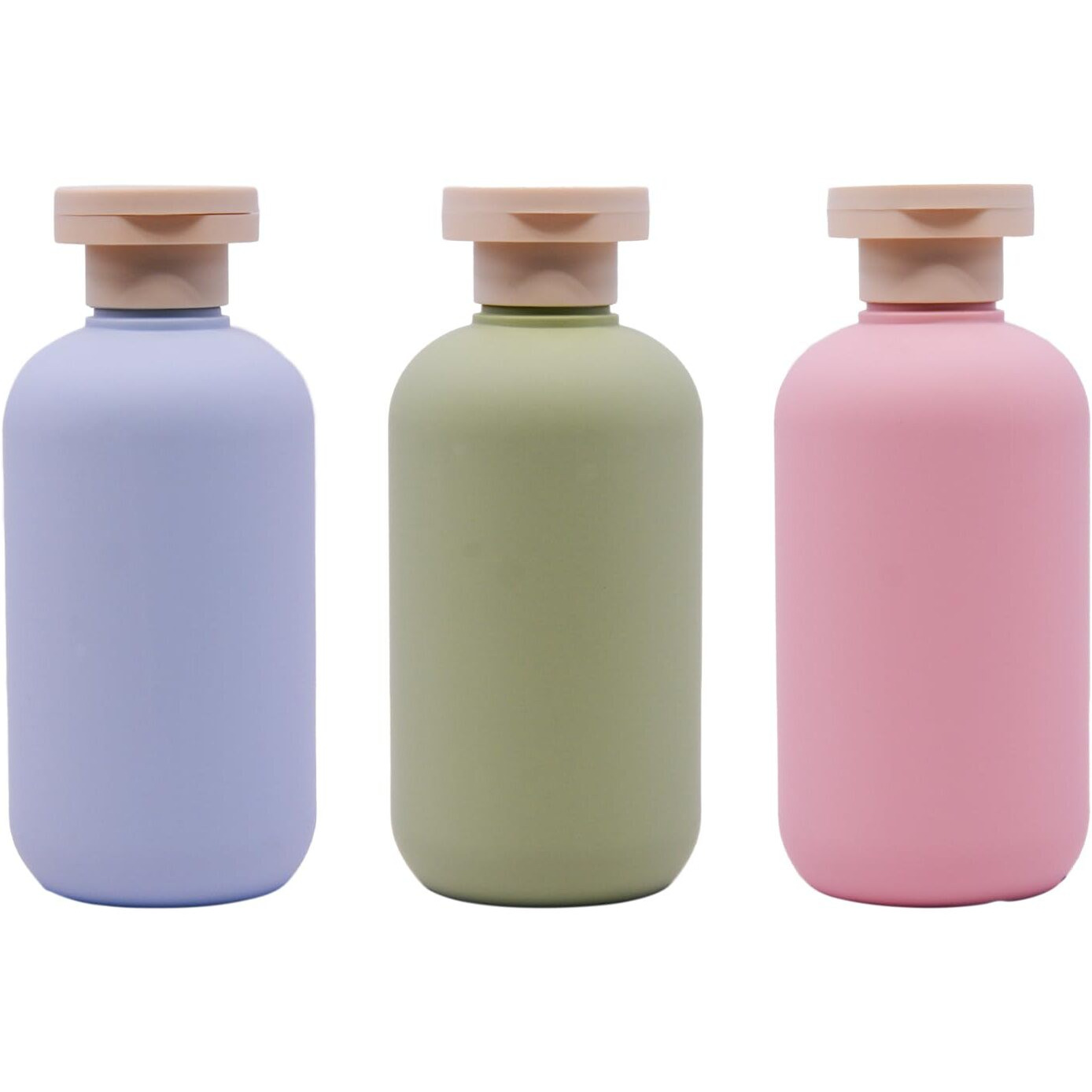 Anrui Body Wash Squeeze Bottles With Flip Cap, Refillable Shampoo And Conditioner, Plastic Travel Bottle Containers For Toiletries Shampoo, Lotion (3 Pcs, 200 Ml)