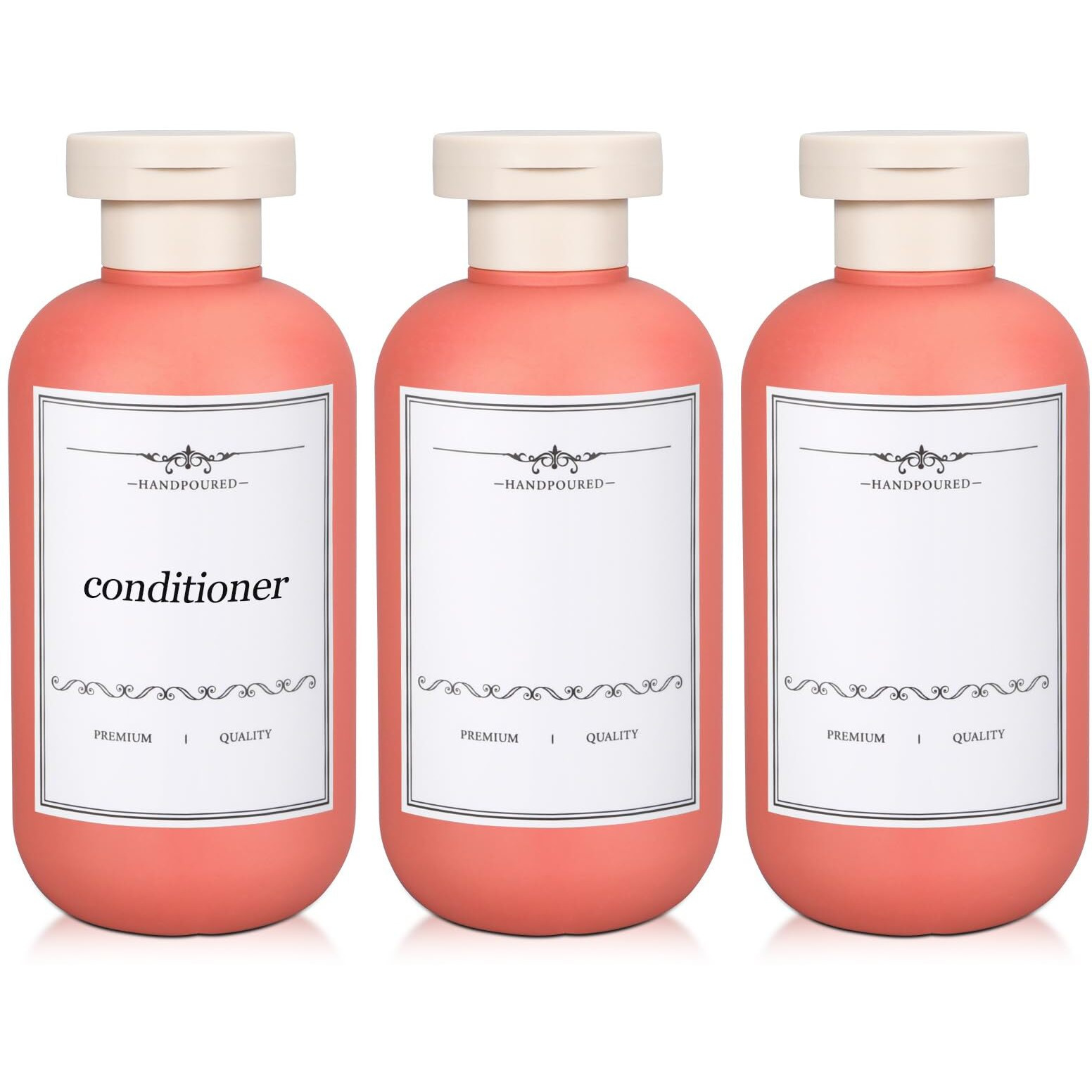 Umetass 3 Pack Travel Shampoo Bottle, Empty Plastic Squeeze Bottles 6.8Oz With Flip Cap, Lotion Container For Toiletries Travel Size Shampoo And Conditioner