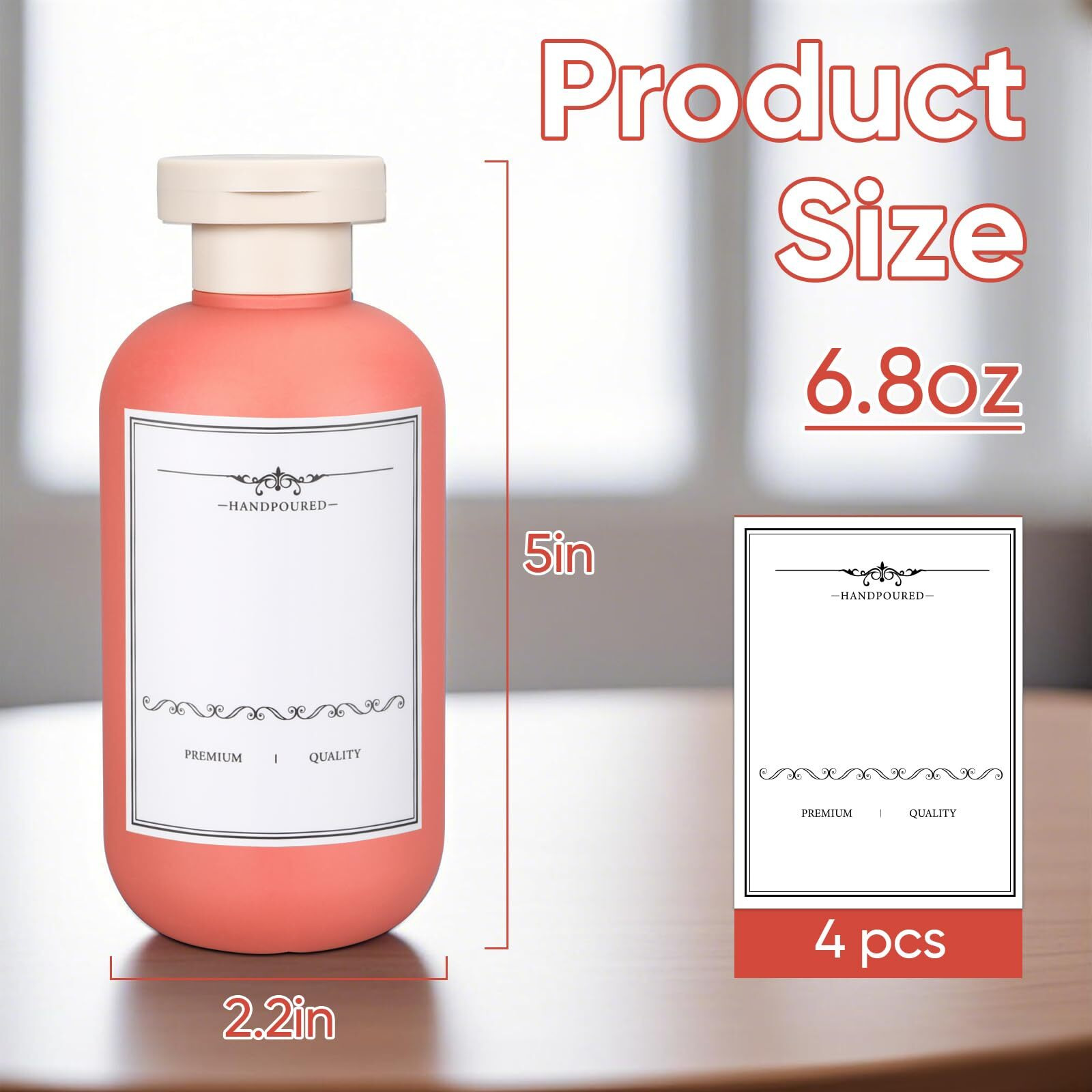 Umetass 3 Pack Travel Shampoo Bottle, Empty Plastic Squeeze Bottles 6.8Oz With Flip Cap, Lotion Container For Toiletries Travel Size Shampoo And Conditioner