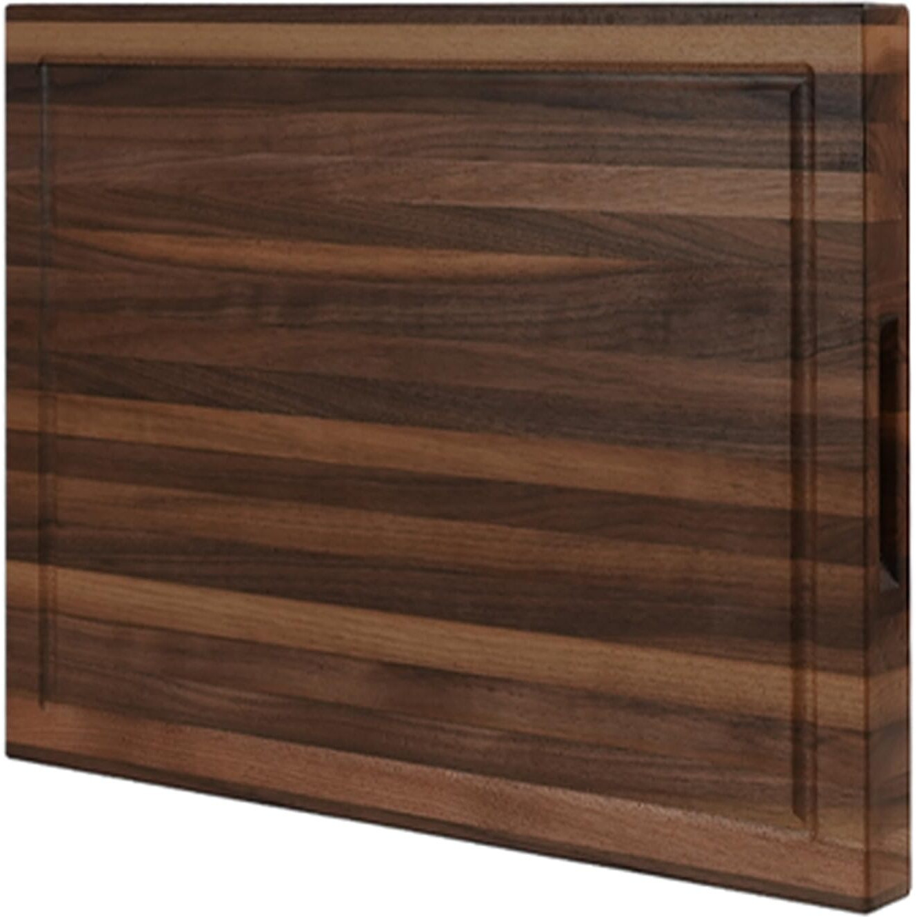 Consdan Walnut Cutting Board For Kitchen, Usa Grown Hardwood, 16 X 12, With Invisible Inner Handle, Prefinished With Food-Grade Oil, Suitable For Kitchen Edge Grain, 1-1/2"" Thick