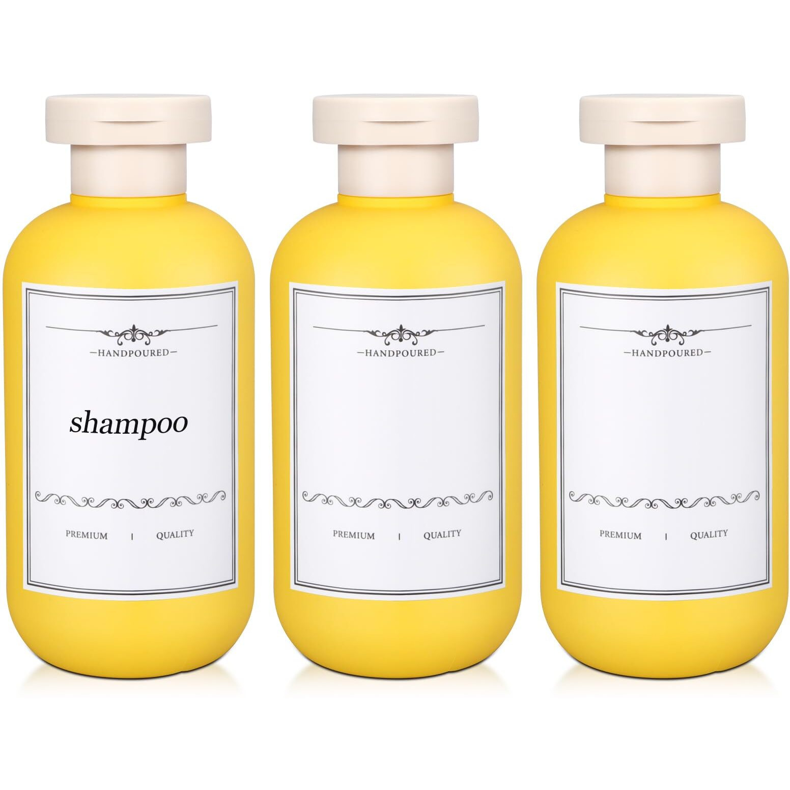 Umetass 3 Pack Travel Shampoo Bottle, Empty Plastic Squeeze Bottles 6.8Oz With Flip Cap, Lotion Container For Toiletries Travel Size Shampoo And Conditioner