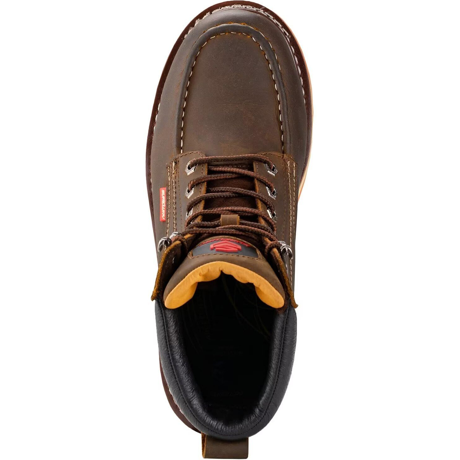 Sureway 6    Mens Heavy Duty Steel/Composite/Soft Toe Work Boots For Men,Goodyear Welt,Extremely Comfortable Durable Proved,Superior Oil/Slip Resistant,Thicker Leather,Wedge Sole,Moc Toe Work