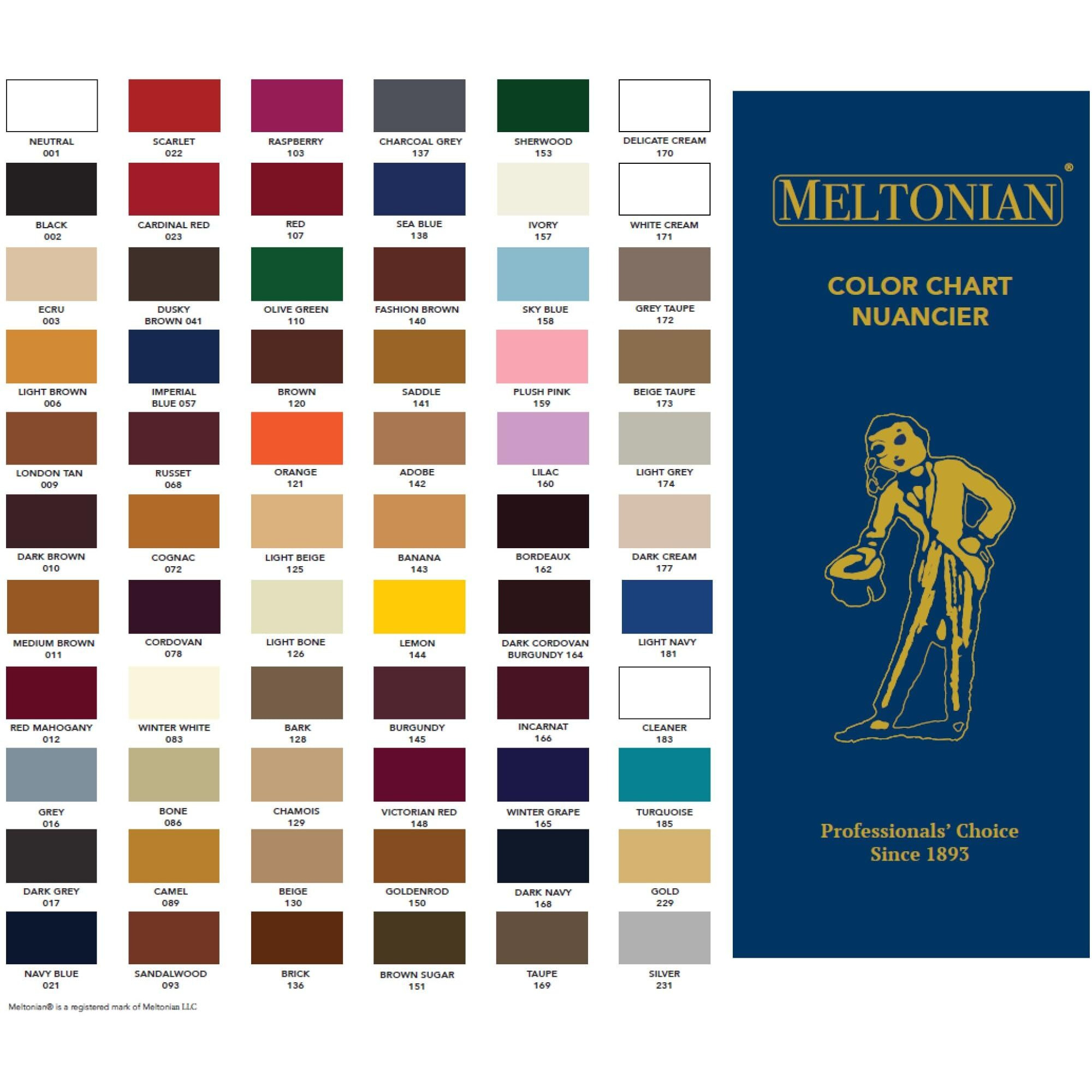 Meltonian Cream Shoe Polish - Boot Polish, Leather Shoe Polish Oil Based With Beeswax - Restores & Protects, 60+ Colors, Cordovan