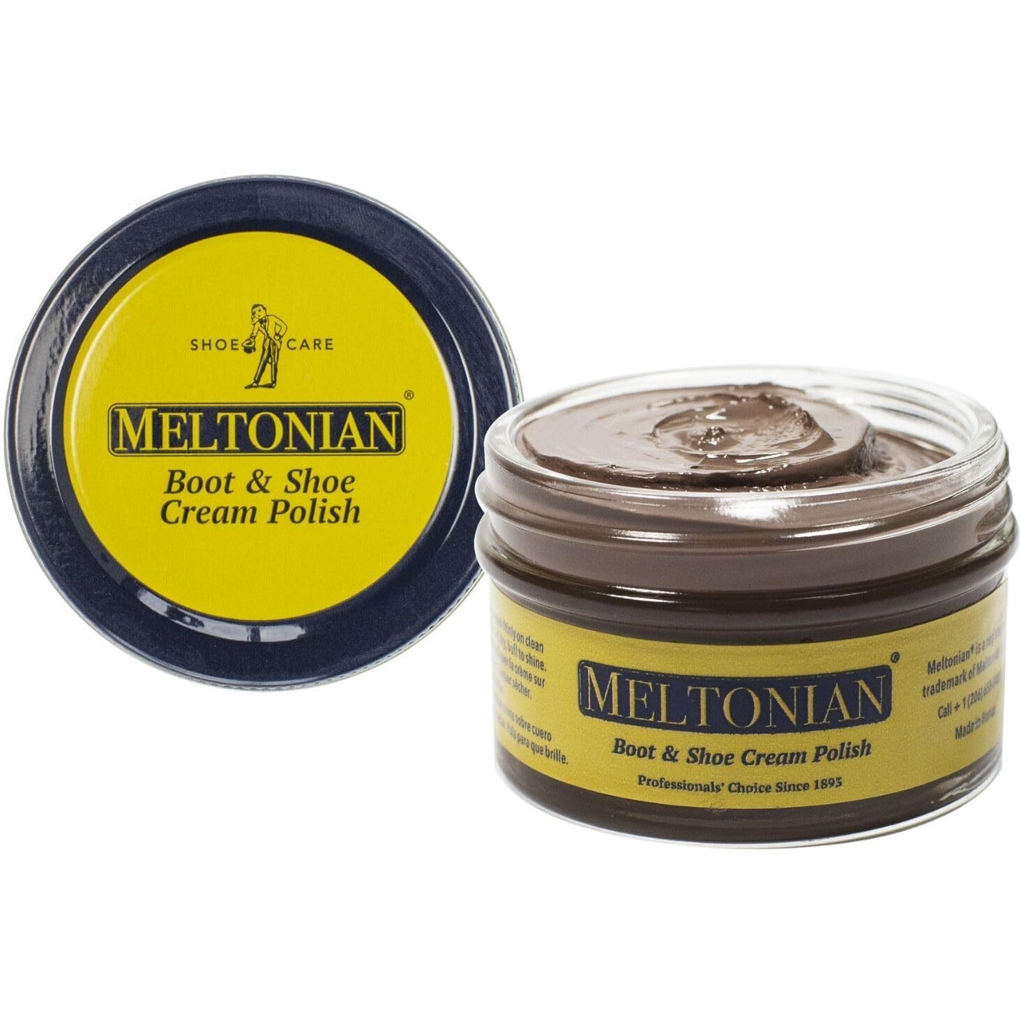 Meltonian Cream Shoe Polish - French Crafted Natural Wax & Oil Blend - Shoe Polish Brown & Black Shoe Polish For Leather - Nourishing, Restores & Protects, 60+ Unique Colors, Taupe