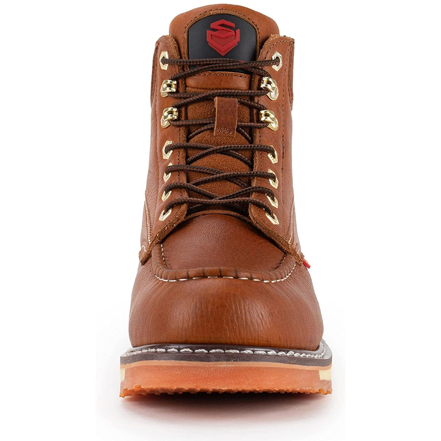 Sureway 6    Mens Heavy Duty Steel/Composite/Soft Toe Work Boots For Men,Goodyear Welt,Extremely Comfortable Durable Proved,Superior Oil/Slip Resistant,Thicker Leather,Wedge Sole,Moc Toe Work