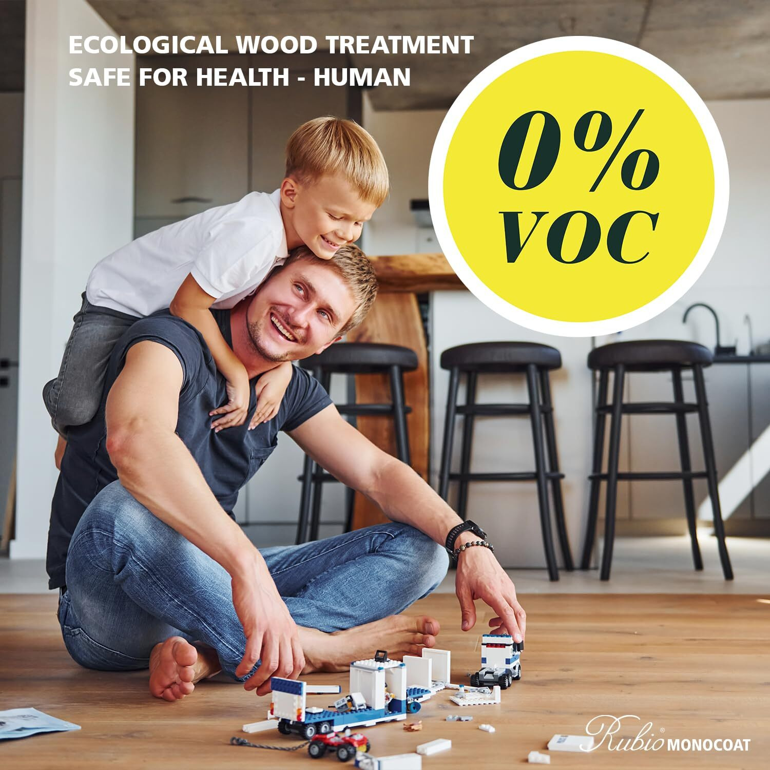 Rubio Monocoat Wood Stain & Finish 65 Ft - Mud Light | Oil Plus 2C | Quick-Dry, Eco-Friendly Linseed Wood Oil For Indoor Use, Includes Accelerator (Part B) | Protector | 130 Ml