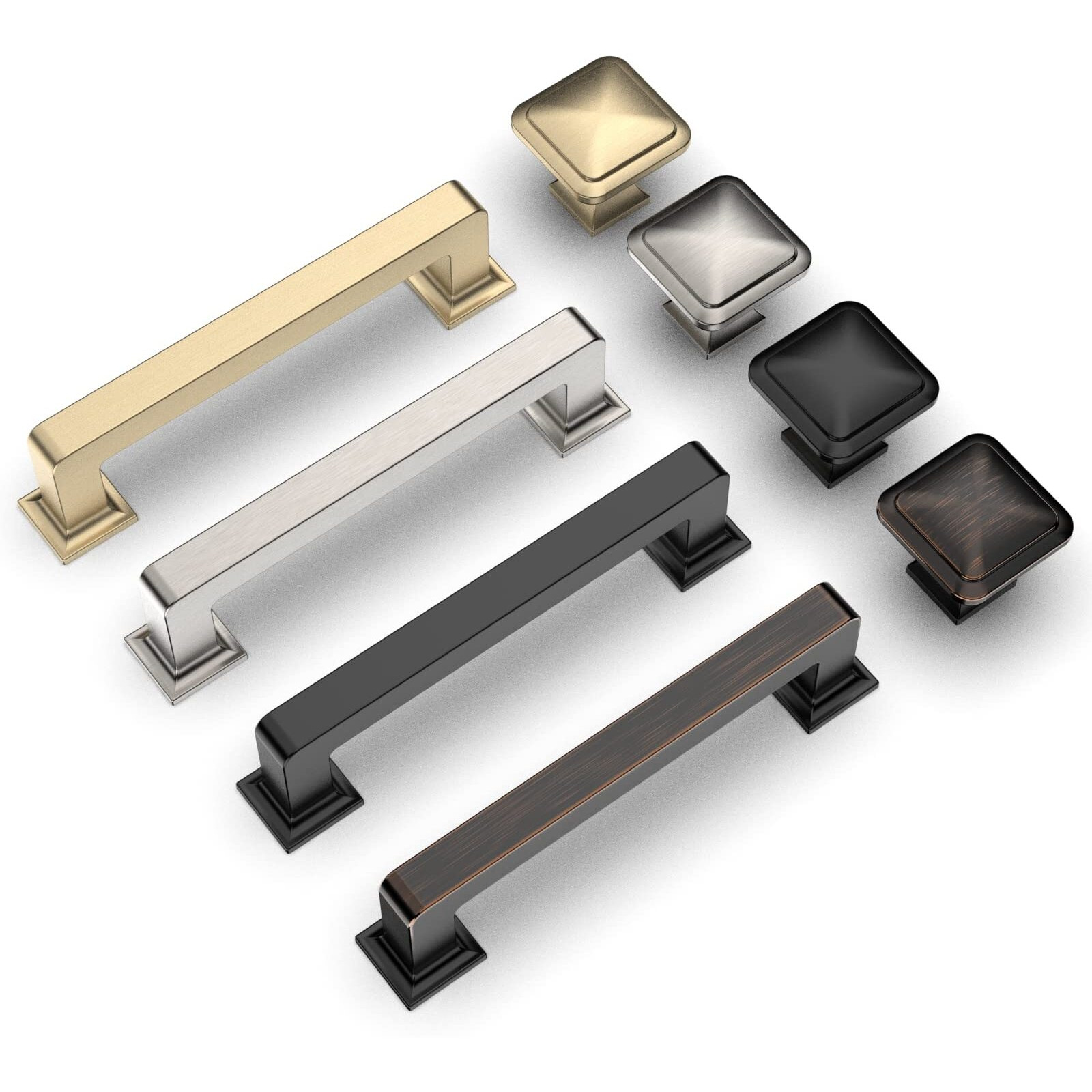 Asidrama 10 Pack 3.75 Inch(96Mm) Oil Rubbed Bronze Kitchen Cabinet Handles, Cabinet Pulls Kitchen Cabinet Hardware Cupboard Handles Drawer Pulls