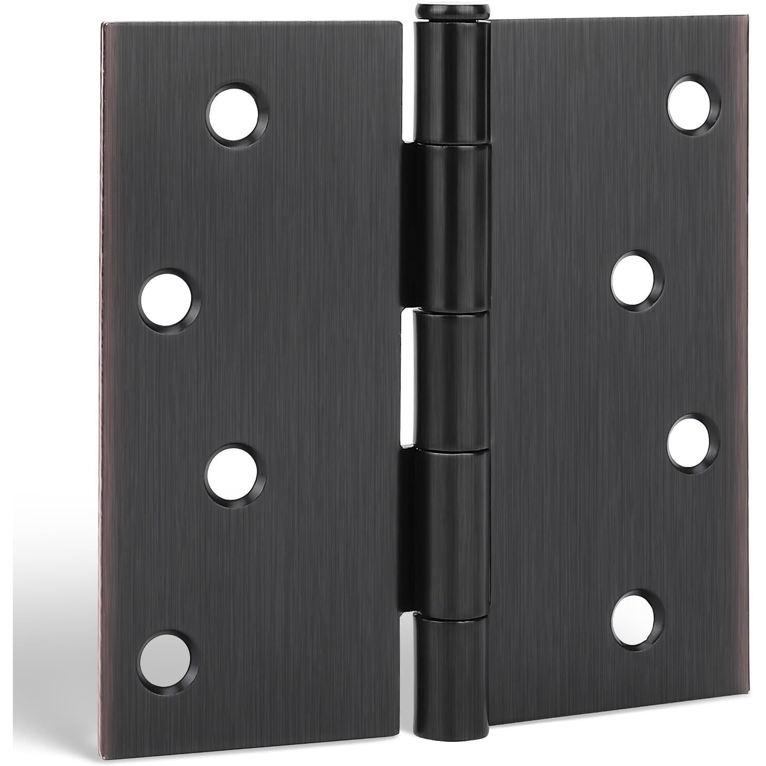 Goldenwarm Interior And Exterior Door Hinges Oil Rubbed Bronze Door Hinges 4 Inch X 4 Inch With Square Corners,6 Pack