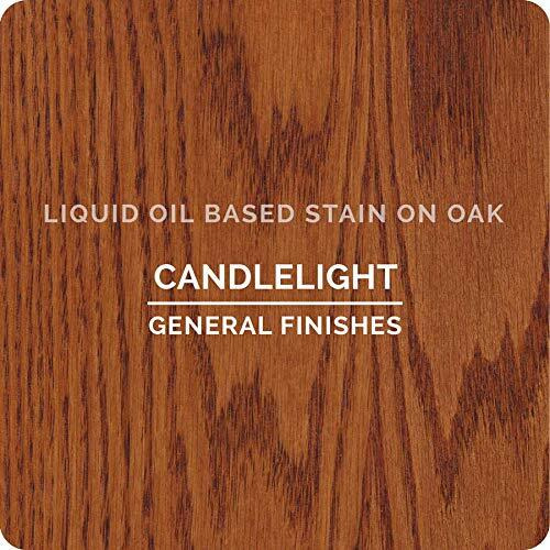 General Finishes Oil Based Penetrating Wood Stain, 1/2 Pint, Candlelight