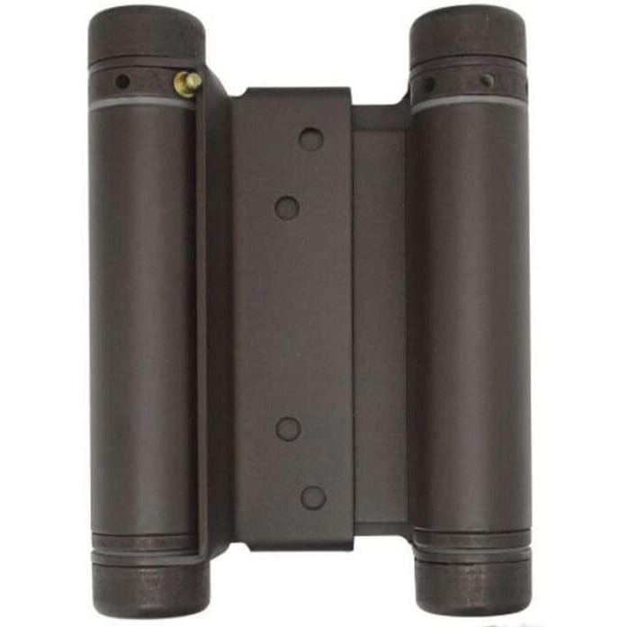 Swinging Cafe Doors 4"" Double Action Spring Hinge-Commercial-Grade Door Hinges That Swing Both Ways,Double Swing Gate Hinges,Heavy Duty Gate Hinges For In & Out Doorway Swing (Oil Rubbed Bronze,Qty-1)