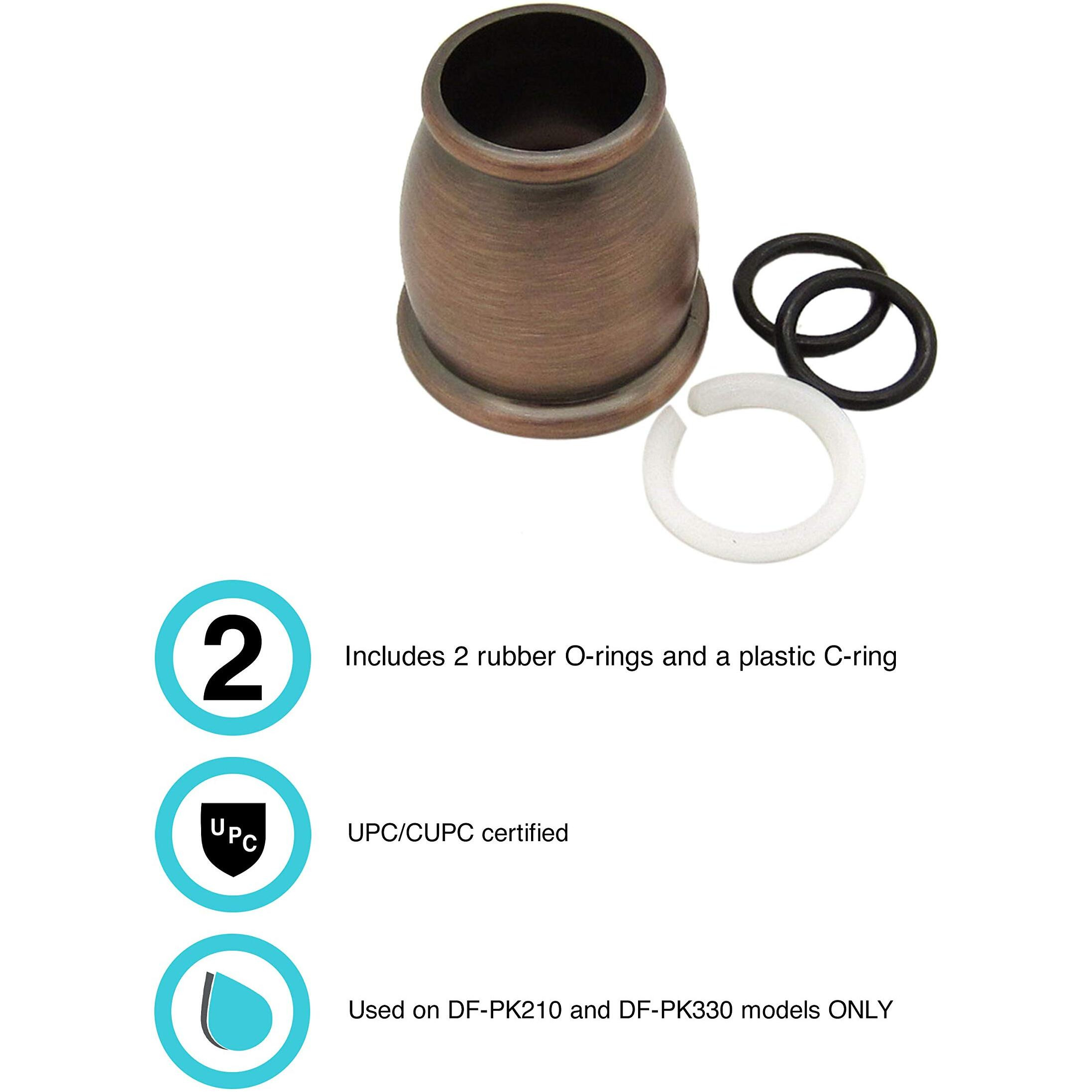 Dura Faucet Df-Rk500-Orb Rv Faucet Bell Style Spout Nut And Rings Replacement Kit For Kitchen Faucets (Oil Rubbed Bronze)