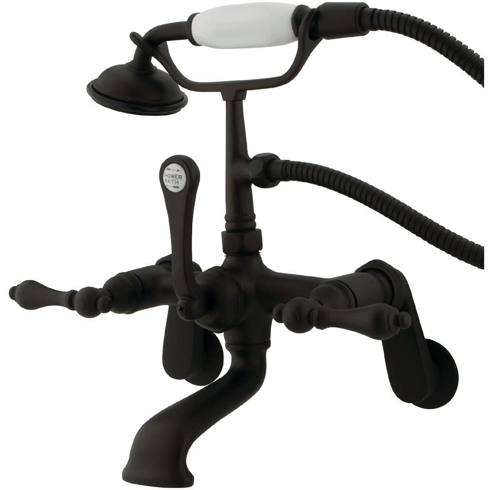 Kingston Brass Cc51T5 Vintage Clawfoot Tub Faucet, 8-Inch Adjustable Center, Oil Rubbed Bronze