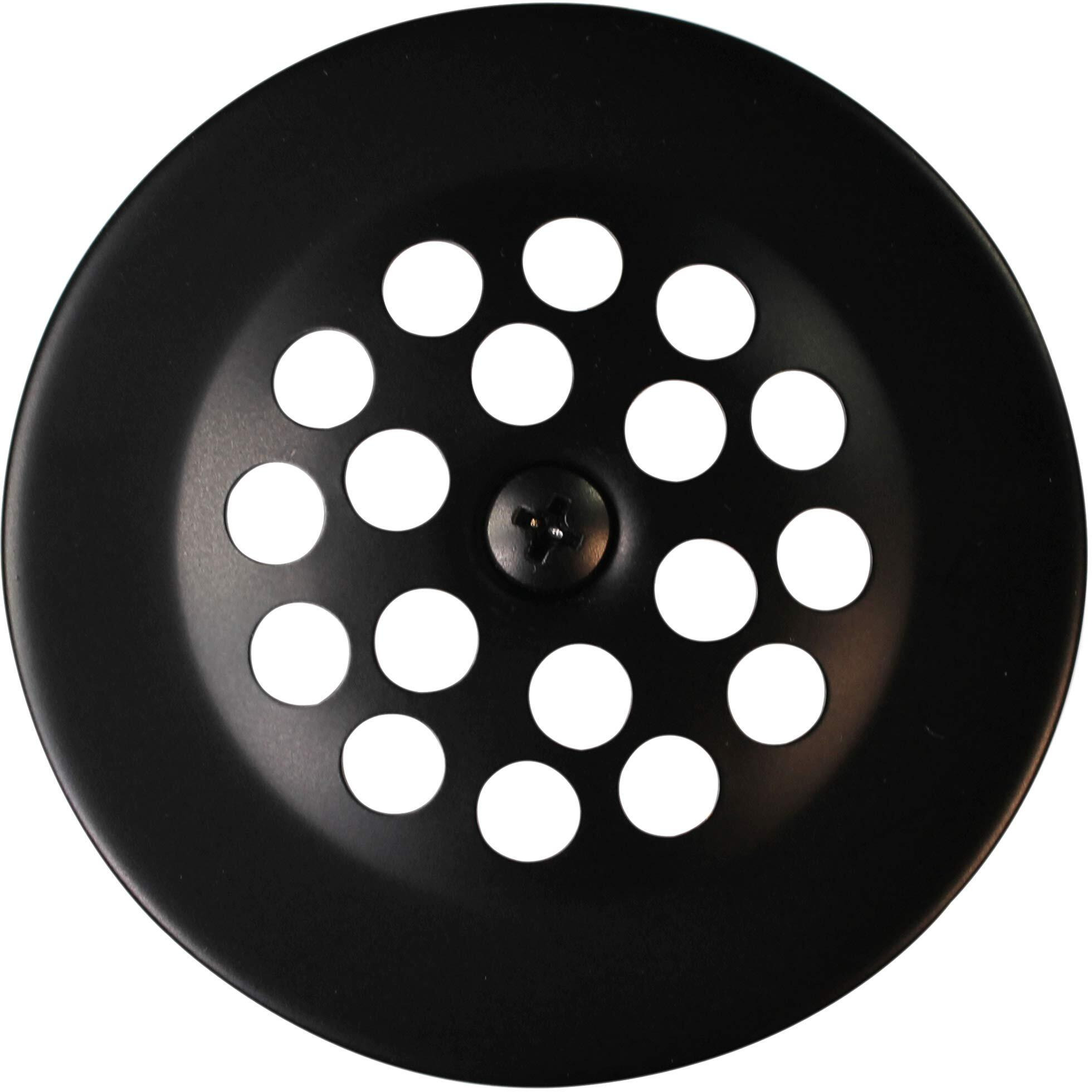 Westbrass 592244-12 14"" White Poly Tubular Bath Waste & Overflow Assembly With Trip Lever And Strainer Grid Drain Cover, Oil Rubbed Bronze