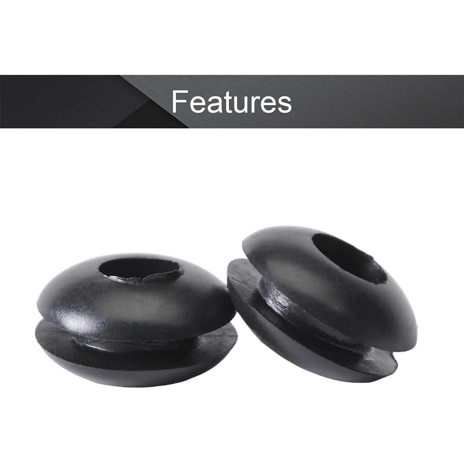 Fielect 1000Pcs Rubber Grommets 3Mm Mounting Dia Rubber Wire Grommet Oil Resistant Armature Rubber Grommets For Wiring