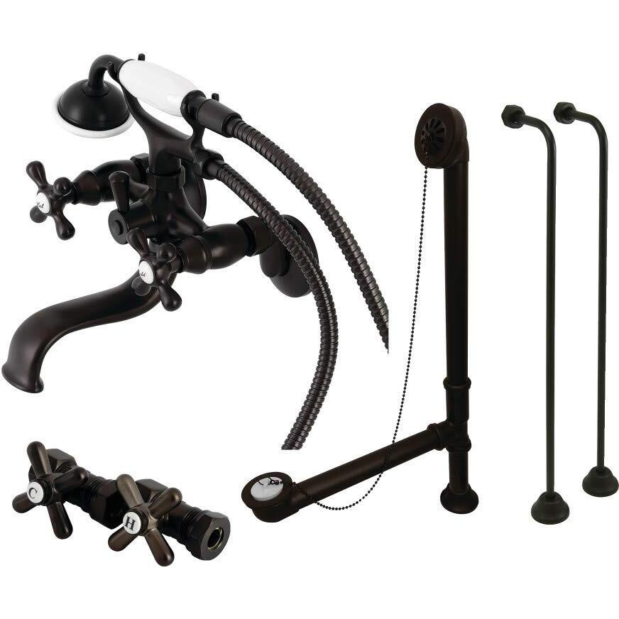 Kingston Brass Cck225Orb Vintage Clawfoot Tub Faucet Package, 9 X 9.31 X 22.56, Oil Rubbed Bronze
