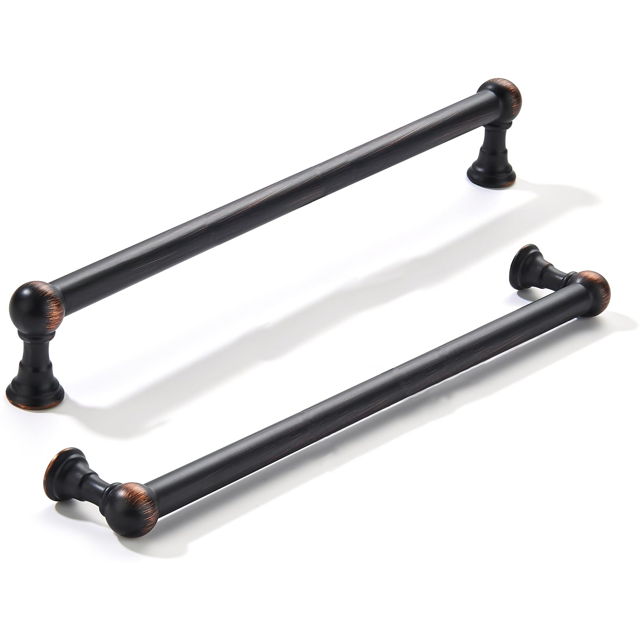 Khtumeware 10 Pack 8 Inch Hole Center Oil Rubbed Bronze Cabinet Pulls Heavy Duty Solid Cabinet Handles Cabinets Dressers Kitchens Handles Bathroom Cabinets