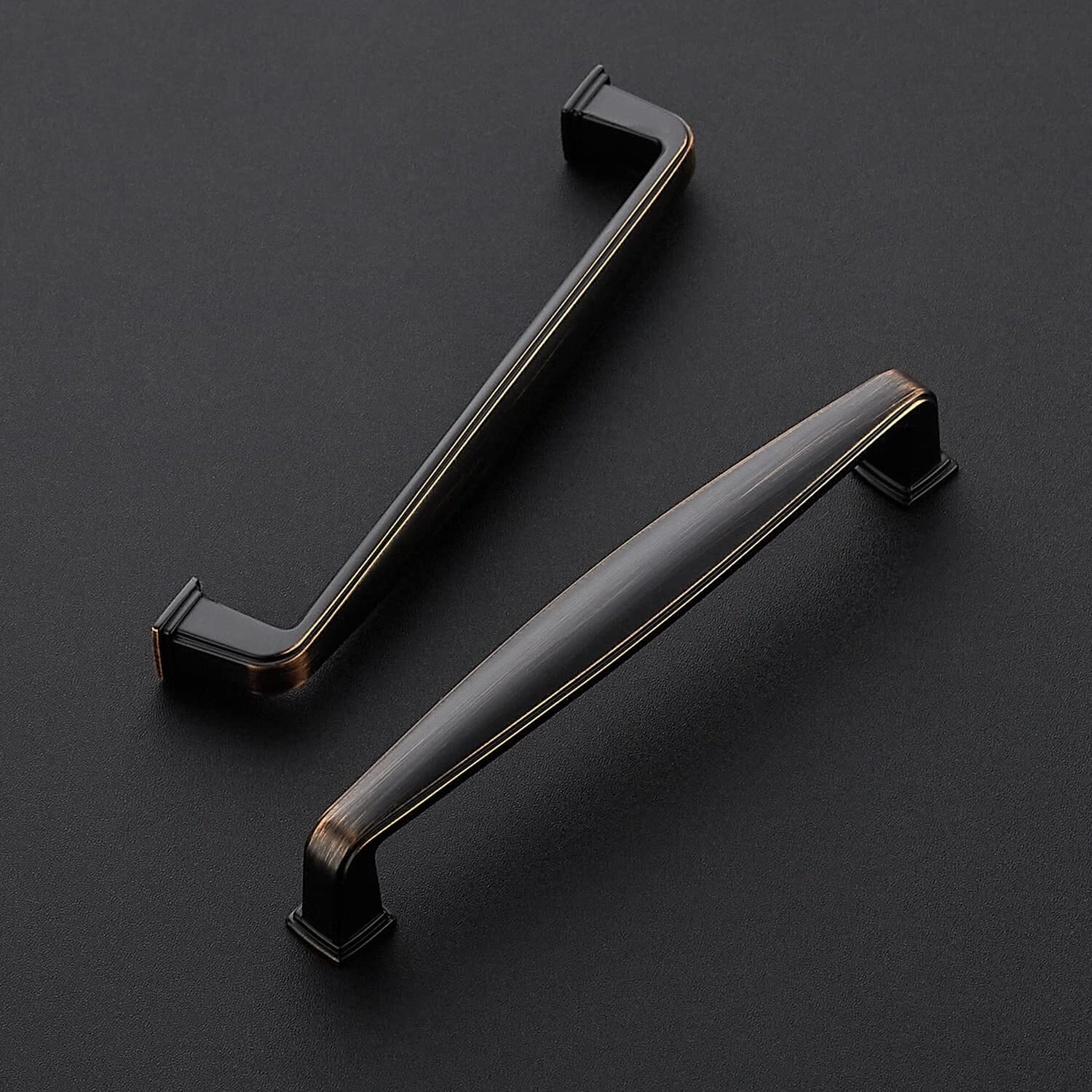 Ravinte 20 Pack 5 Inch Solid Kitchen Cabinet Handles - Oil Rubbed Bronze Drawer Pulls Hardware For Cabinets And Cupboards