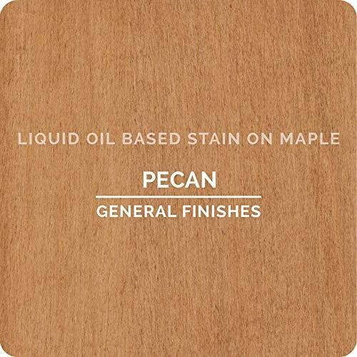 General Finishes Oil Based Penetrating Wood Stain, 1/2 Pint, Pecan