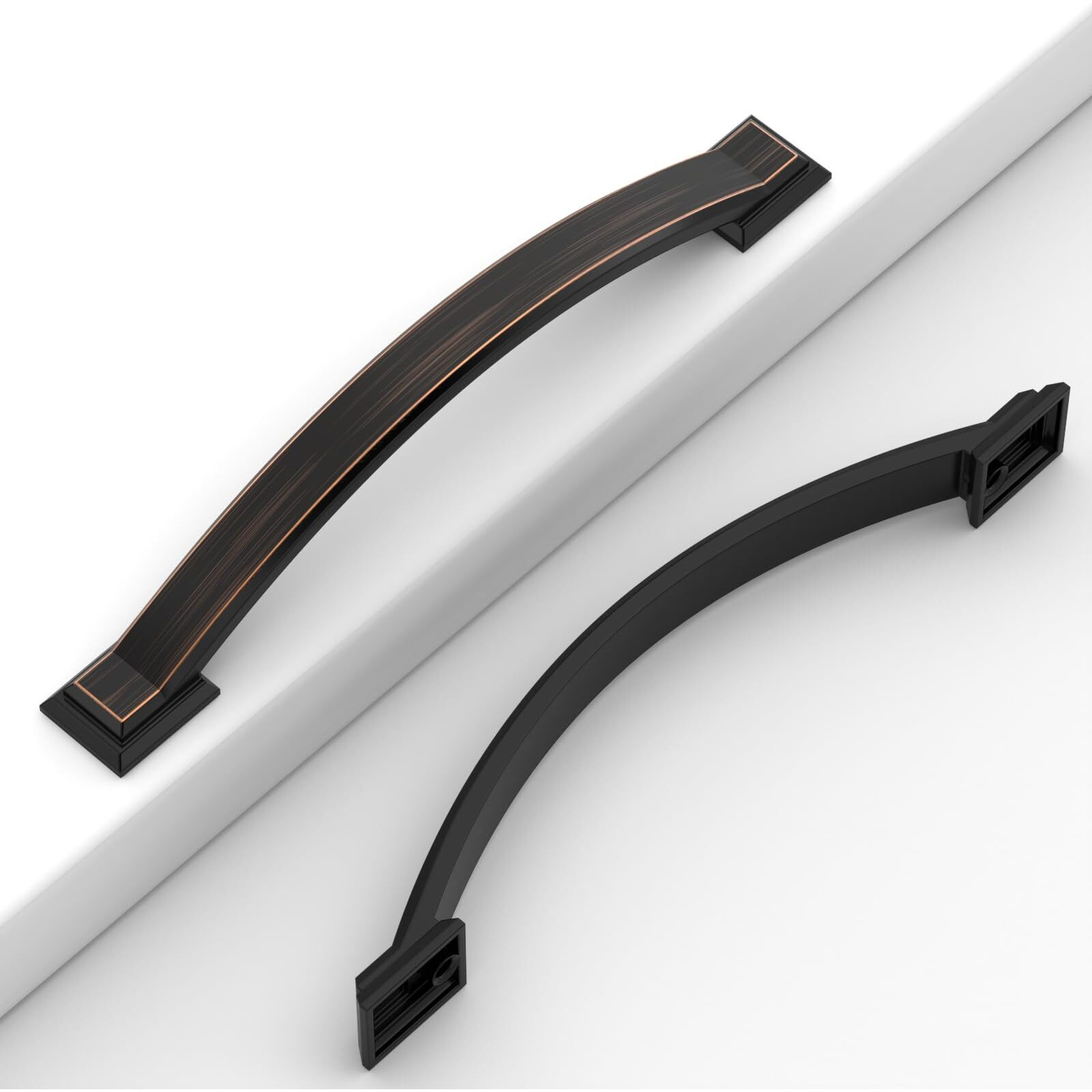 Coinkoly 10 Pack Oil Rubbed Bronze Cabinet Pulls 5'''(128Mm) Hole Centers,Hardware For Cabinets,Kitchen Cabinet Handles,Arch Cabinet Handles For Bathroom Dresser Drawer Handles