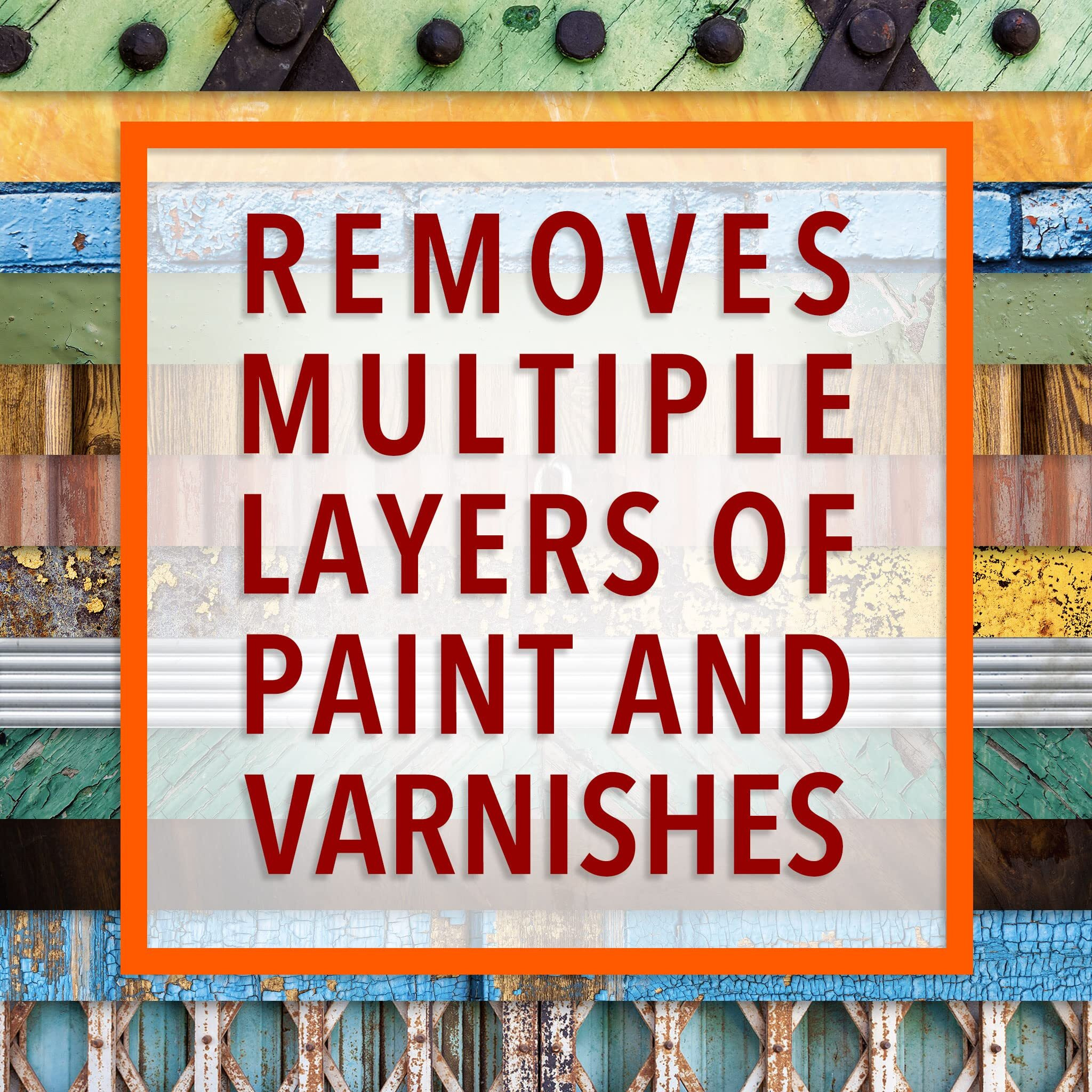 Smart 'N Easy Paint & Varnish Remover Gel - Do It Yourself Friendly Paint Remover - Strips Multiple Layers Of Acrylic, Latex, Oil & Water-Based Paints & Varnishes - Orange Citrus Scent - 5 Gallon