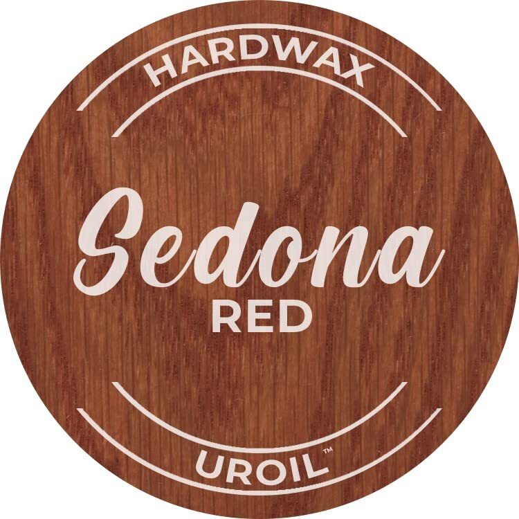 Unocoat Hardwax Uroil With Activator - Made In Usa, Advanced Wood Grain Treatment For Indoor Applications, Urethane-Modified Hard Wax Oil, For Any Wood Species-1 Pint (16Oz / 473Ml) - Sedona Red
