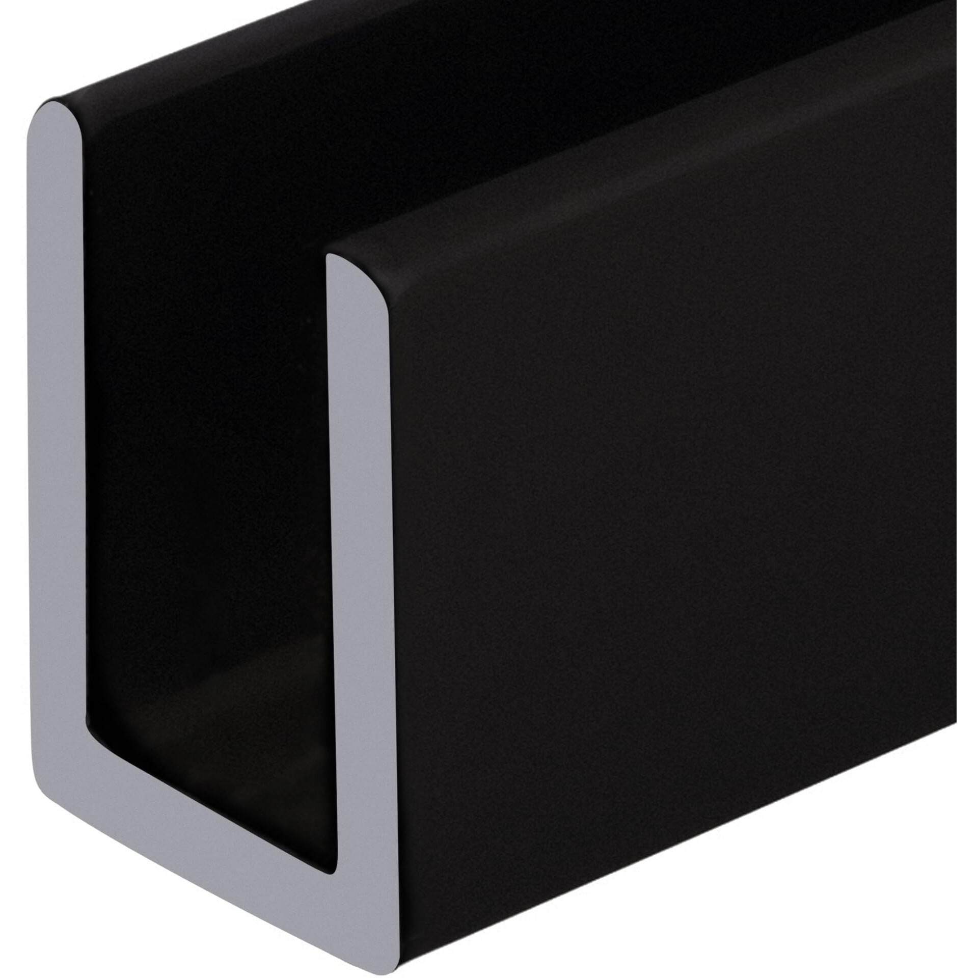 Brixwell Sdcd380Rb-Ccp4 Oil Rubbed Bronze 3/8"" Fixed Panel Shower Door Deep U-Channel 4 Inch Sample